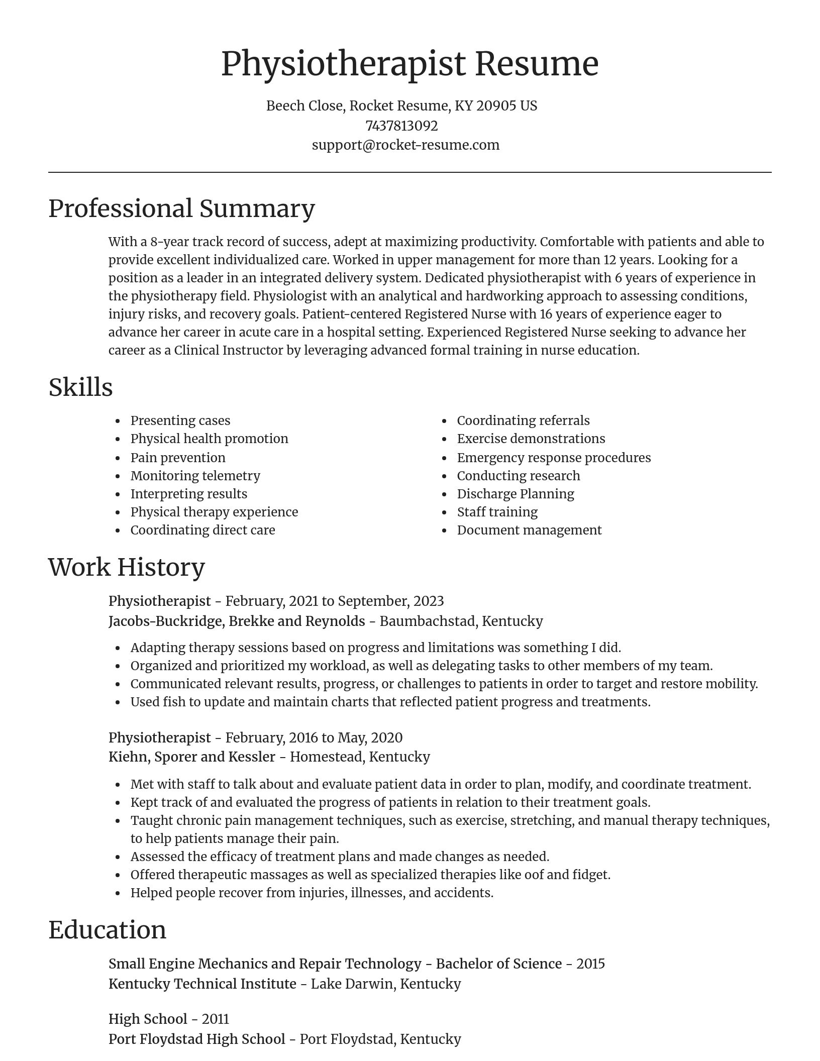 Focal Point resume template