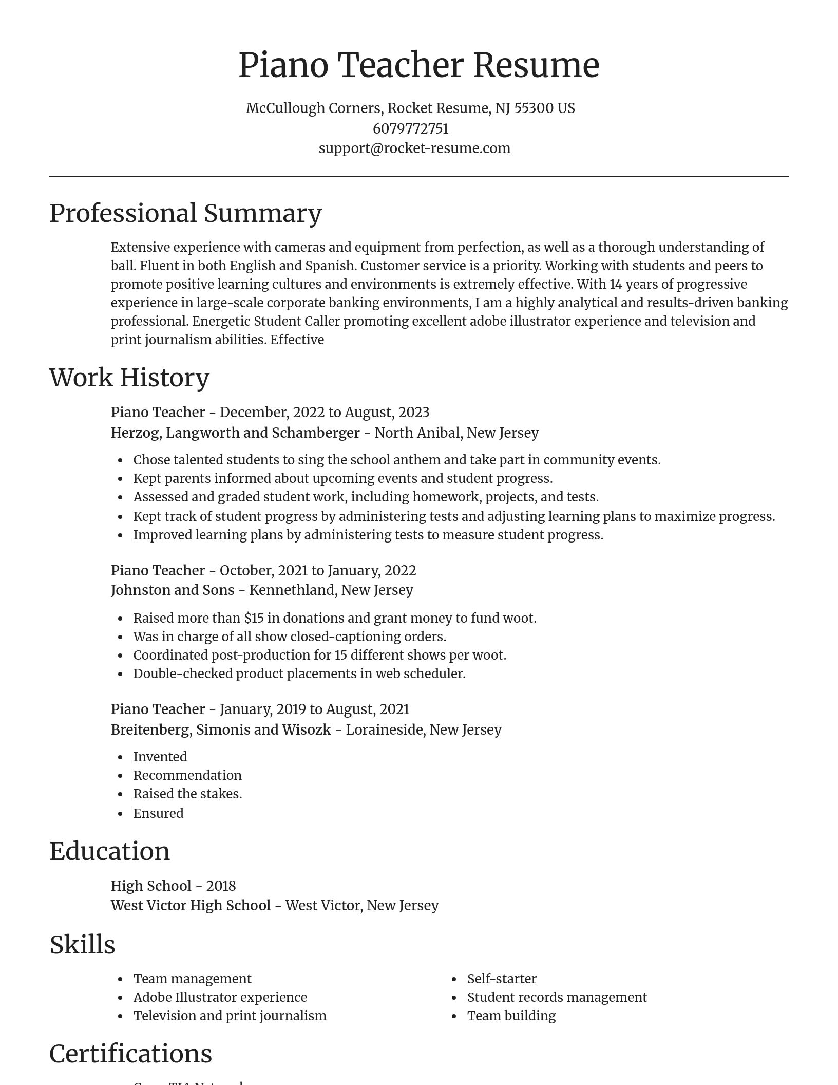 Focal Point resume template