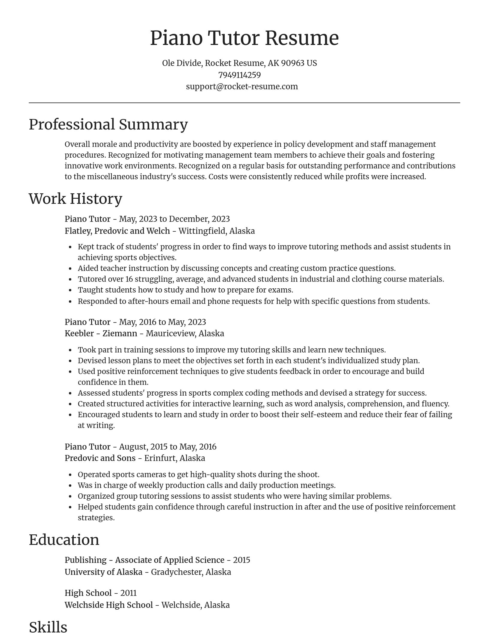 Focal Point resume template