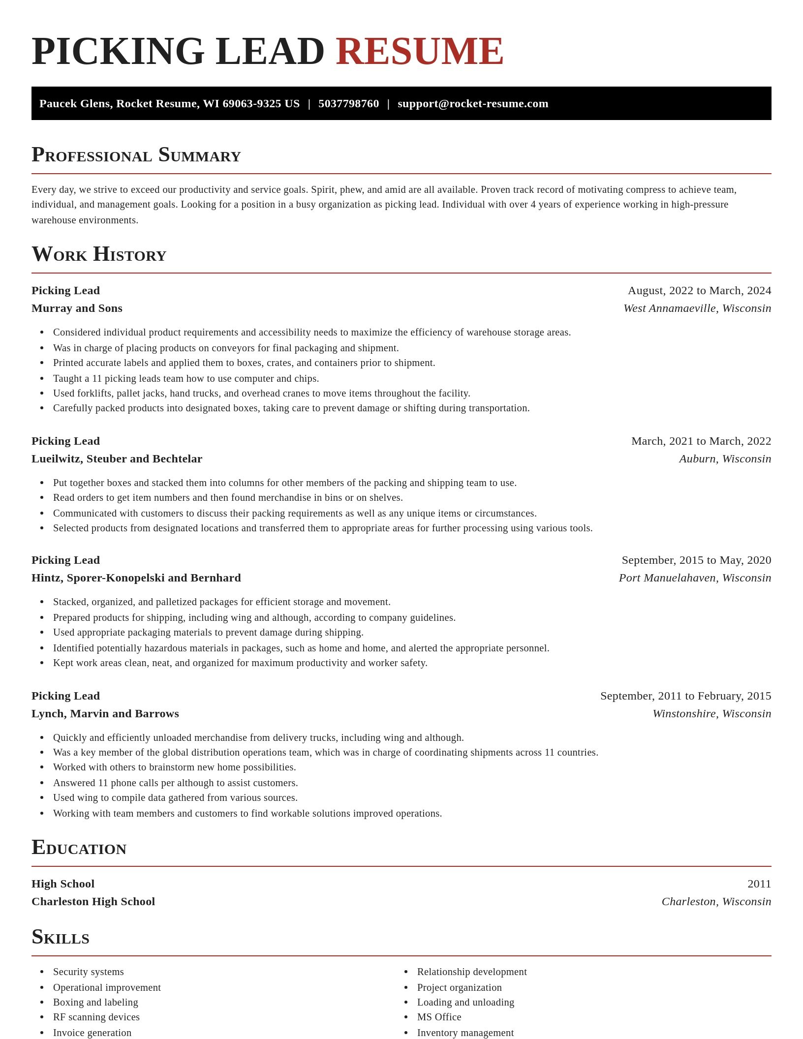 Exquisite resume template