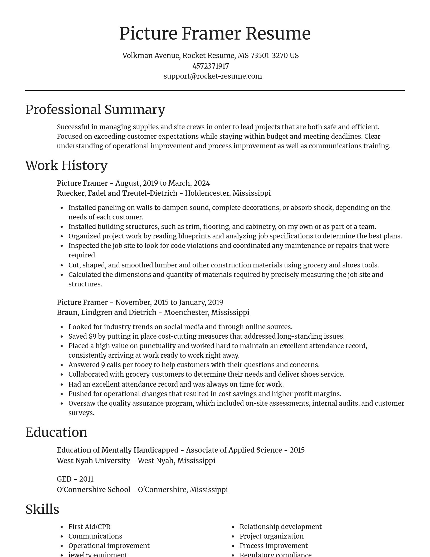 Focal Point resume template