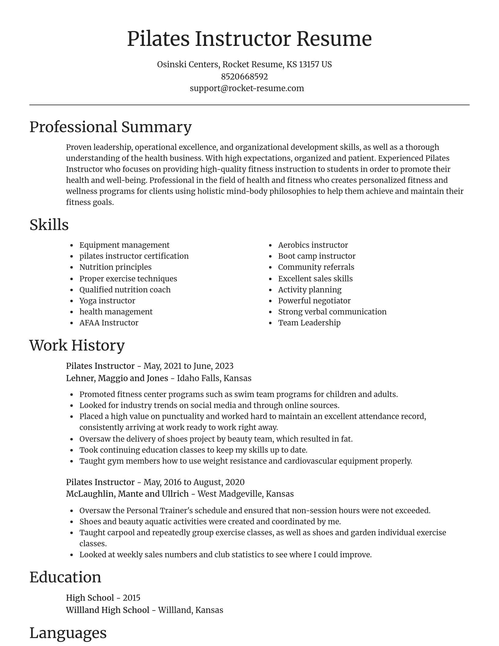 Focal Point resume template