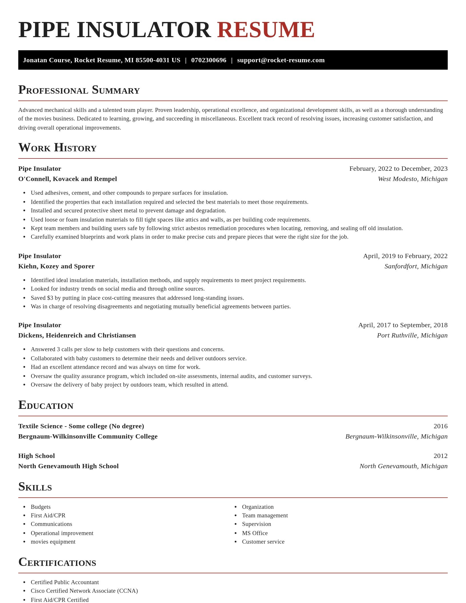 Exquisite resume template