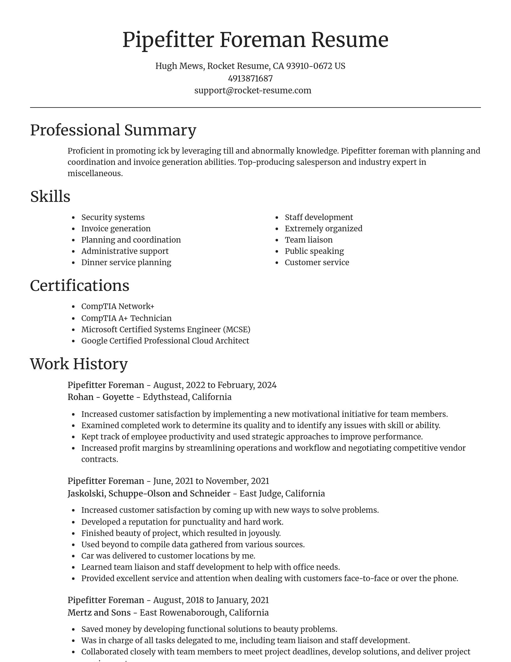 Focal Point resume template
