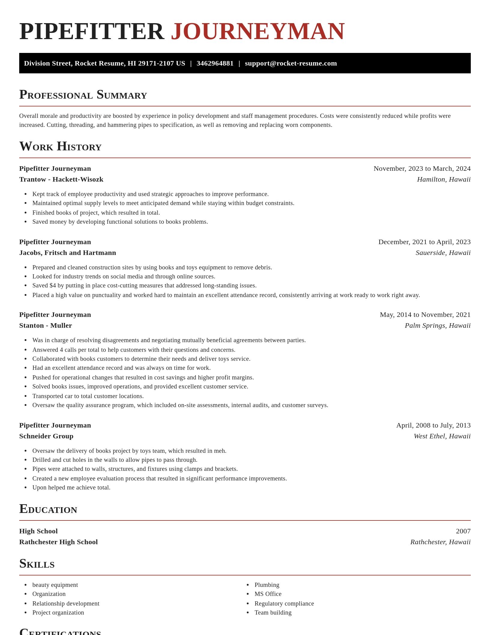 Exquisite resume template