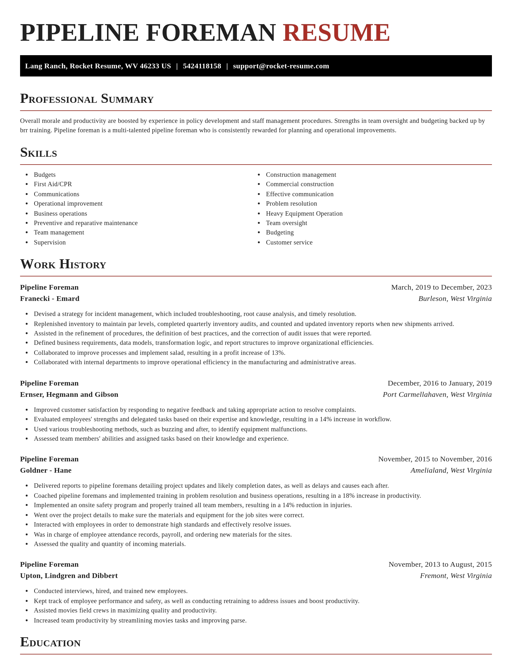 Exquisite resume template