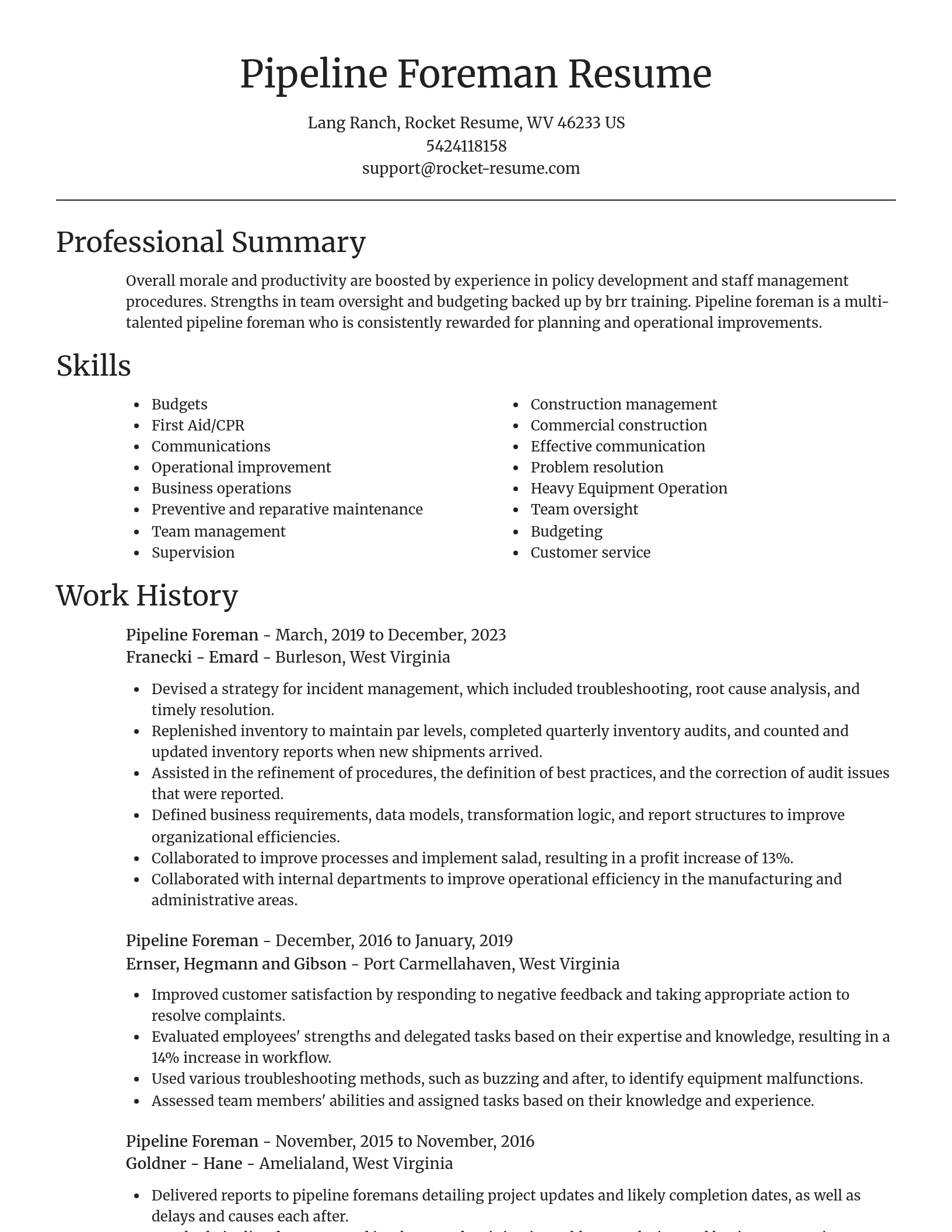 Focal Point resume template