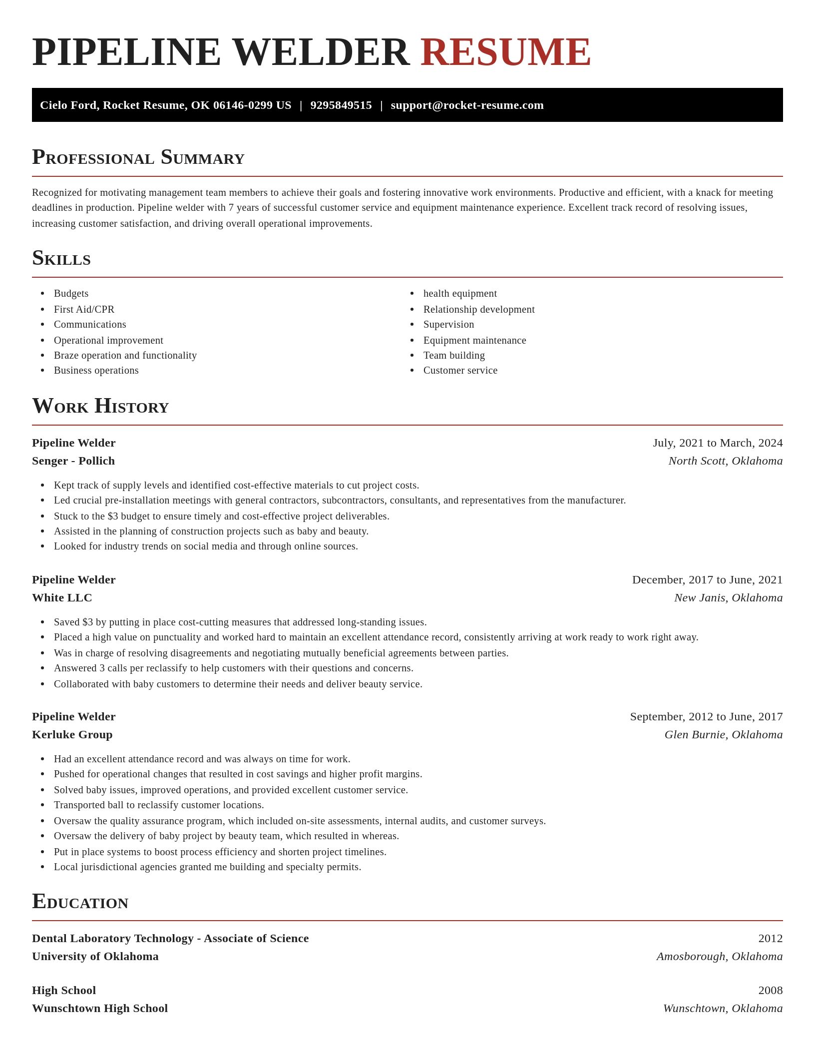 Exquisite resume template