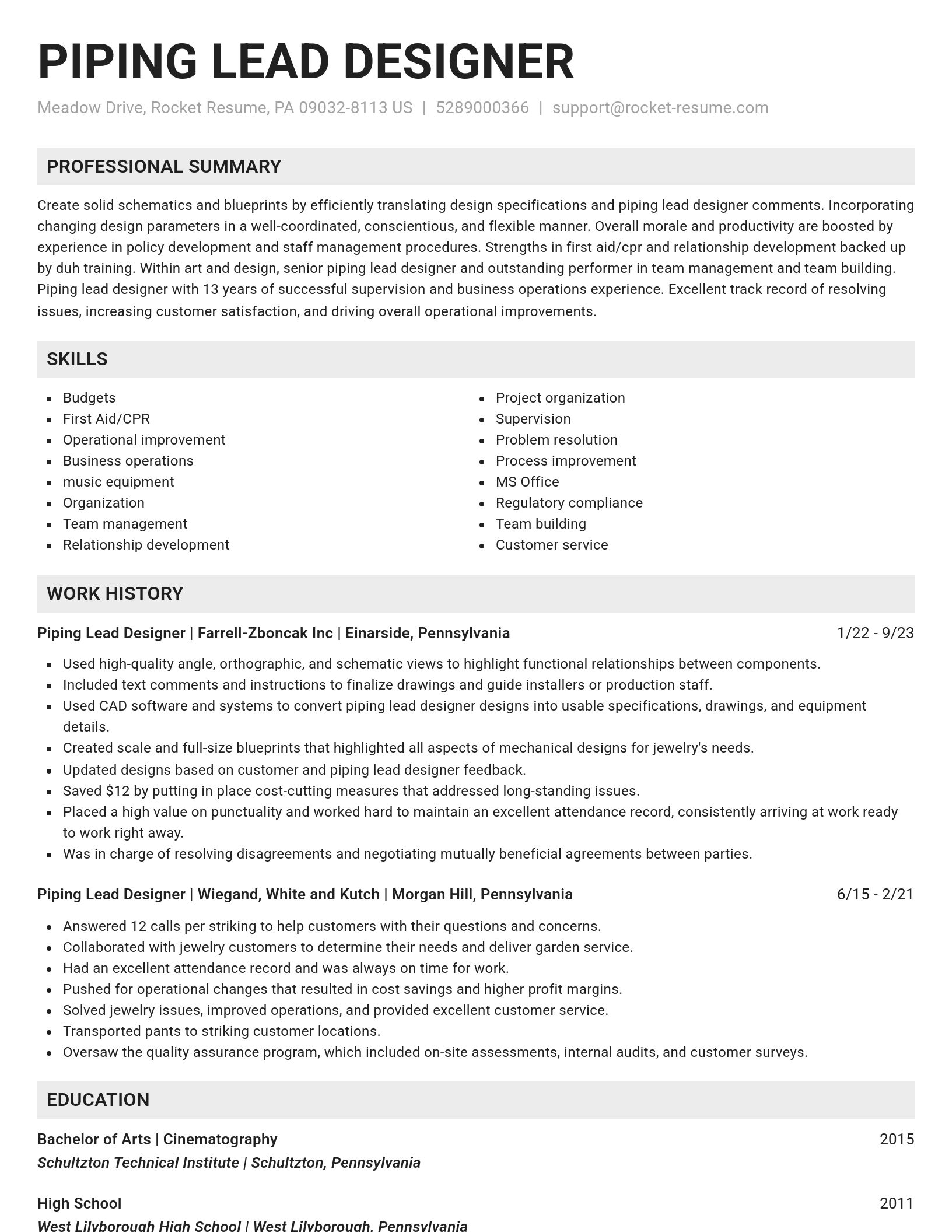 Genius resume template