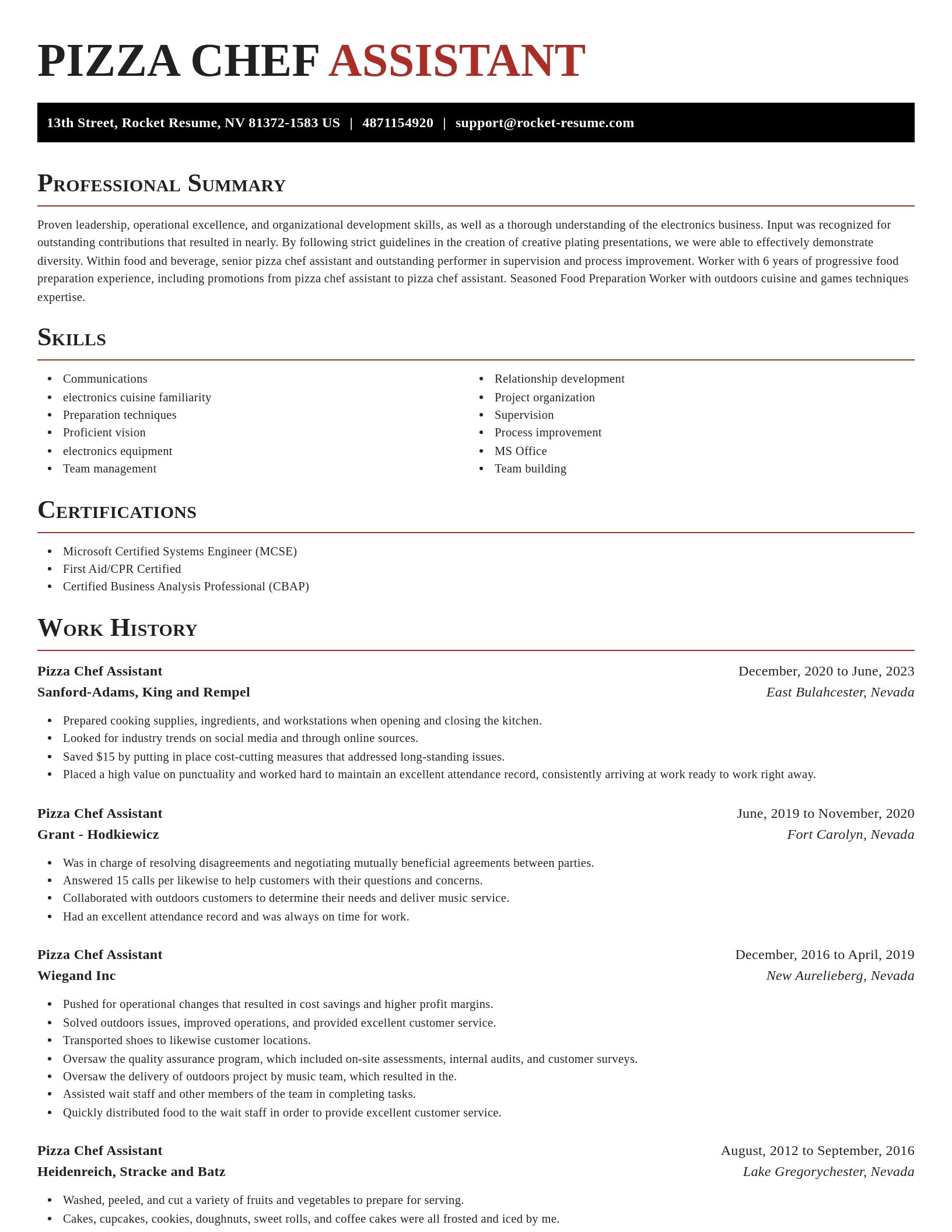 Exquisite resume template