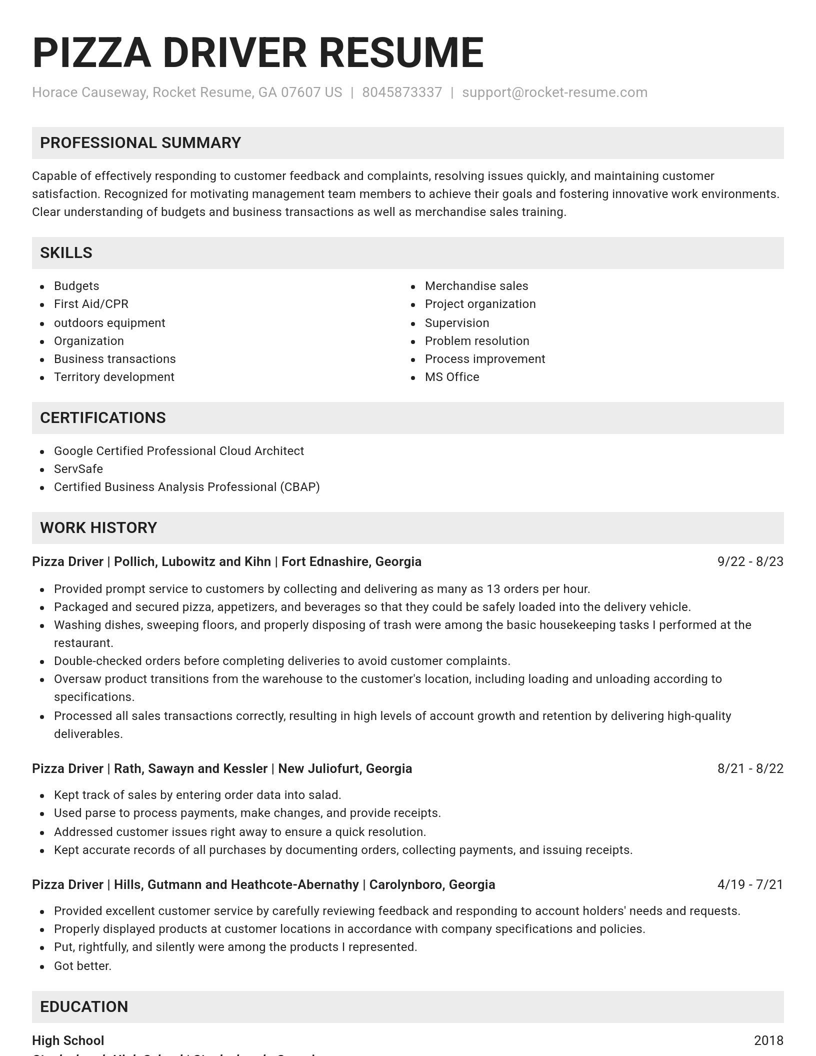 Genius resume template