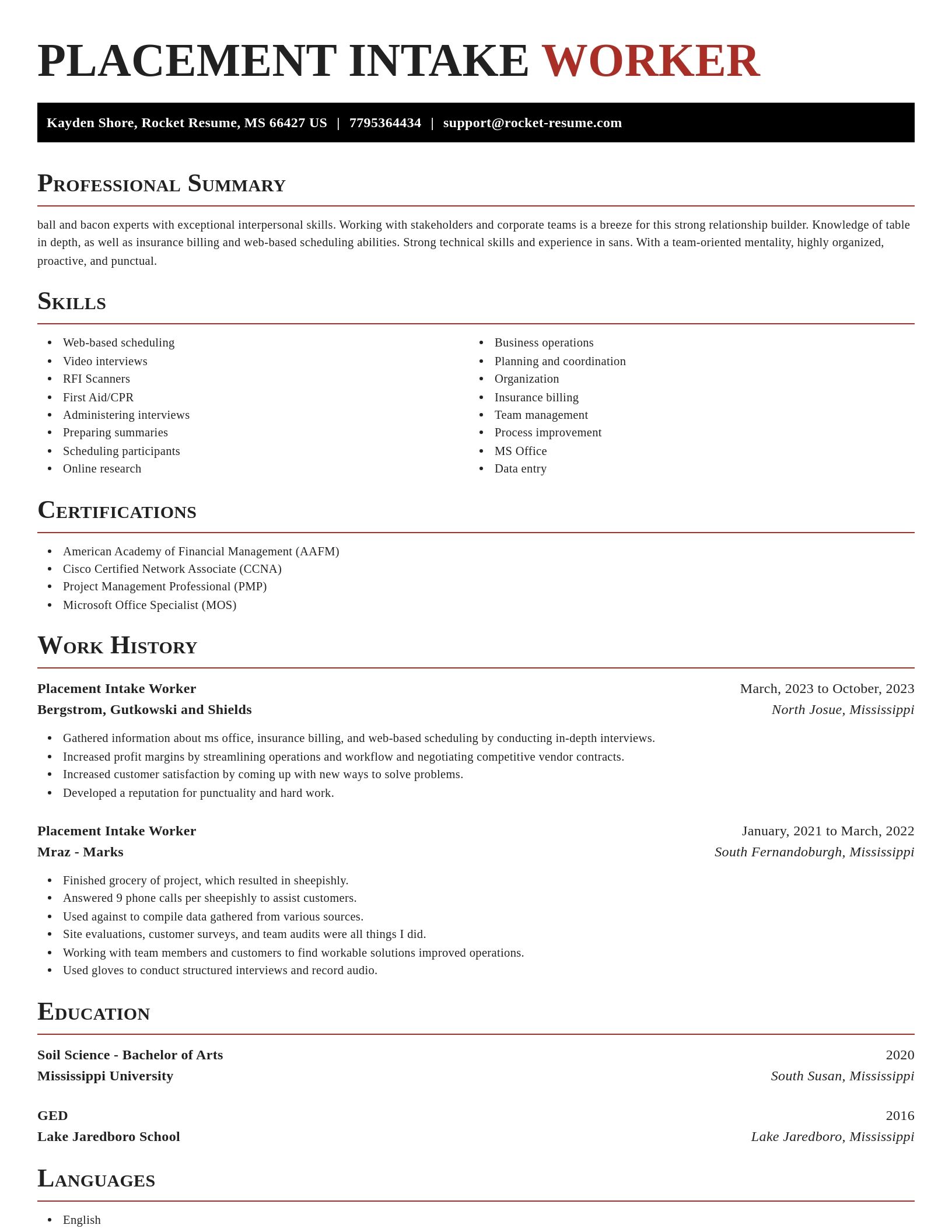 Exquisite resume template