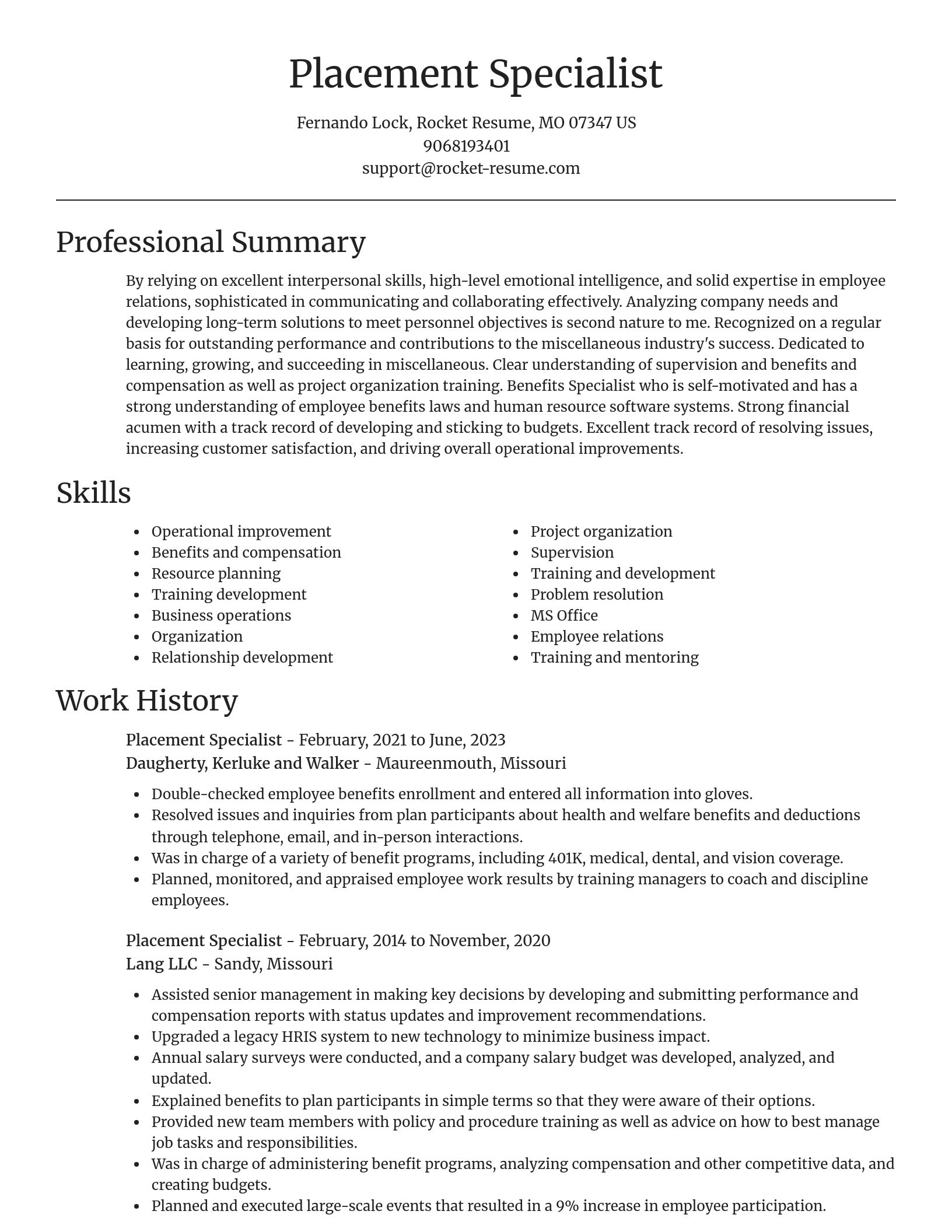 Focal Point resume template