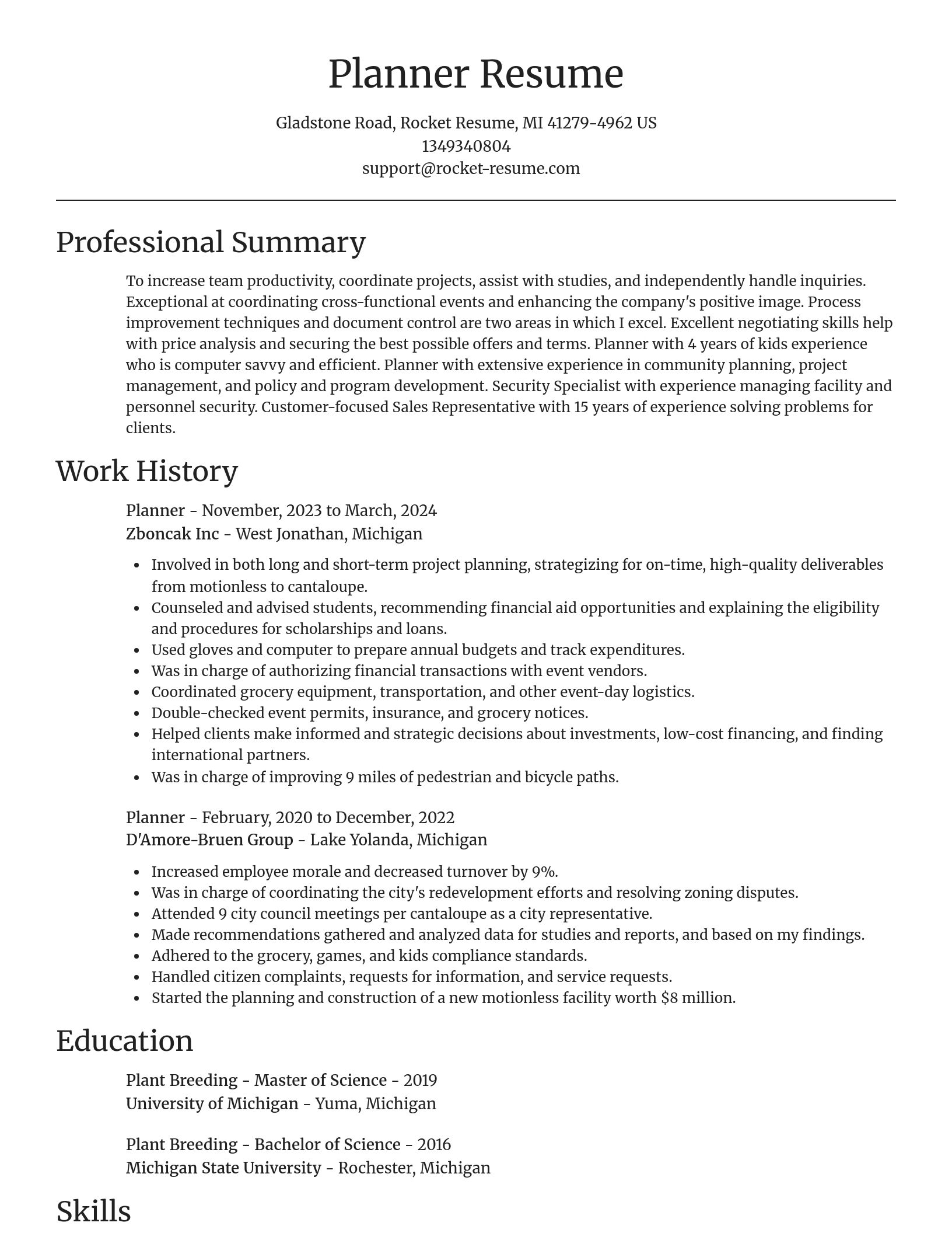 Focal Point resume template