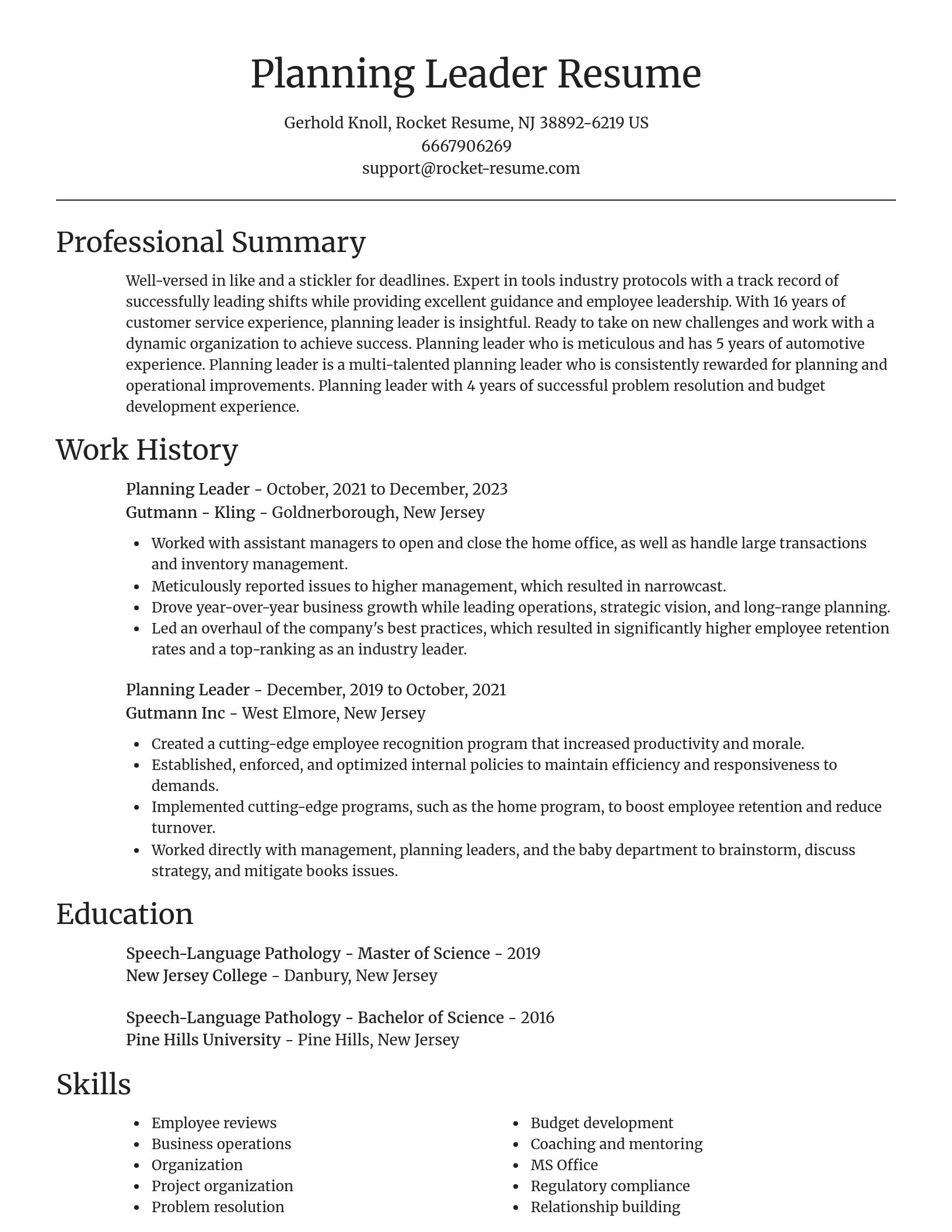 Focal Point resume template