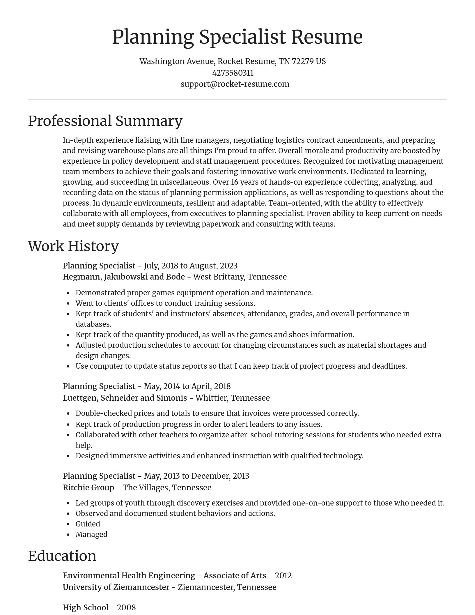 Focal Point resume template