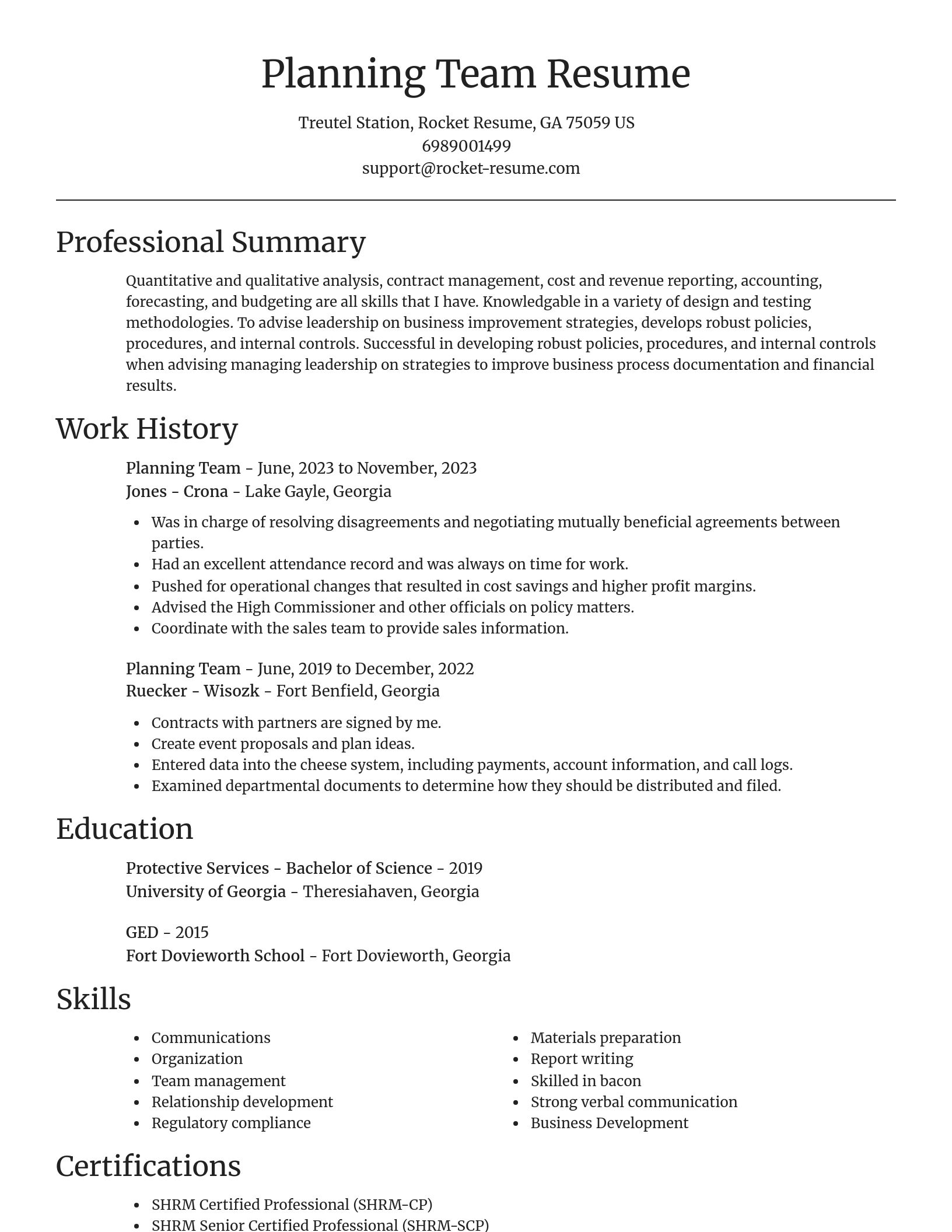 Focal Point resume template