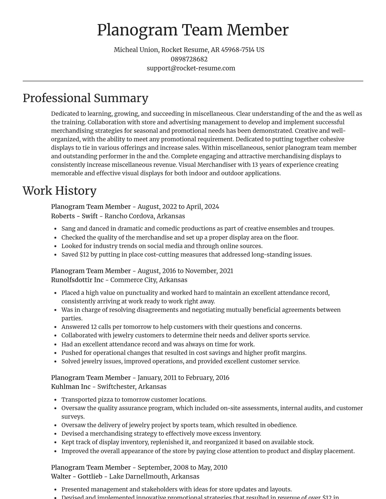 Focal Point resume template