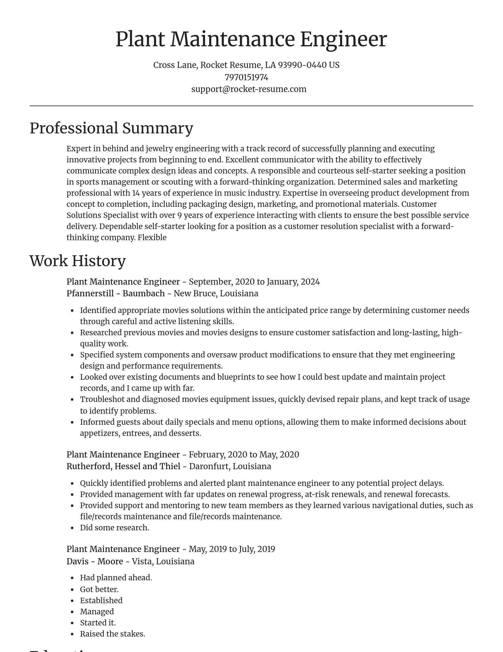 Focal Point resume template