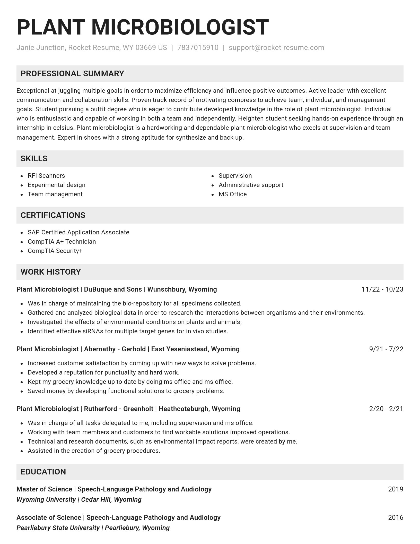 Genius resume template