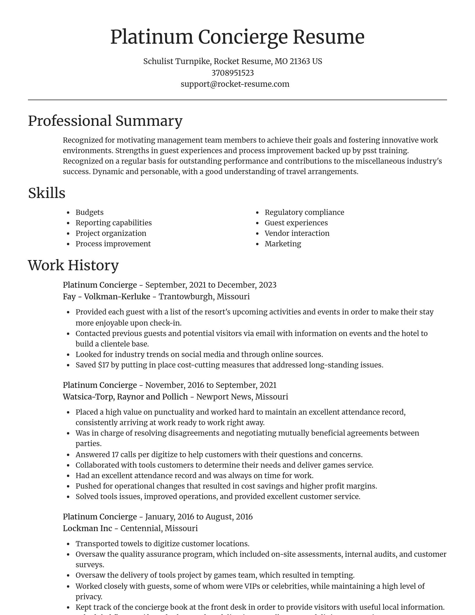 Focal Point resume template