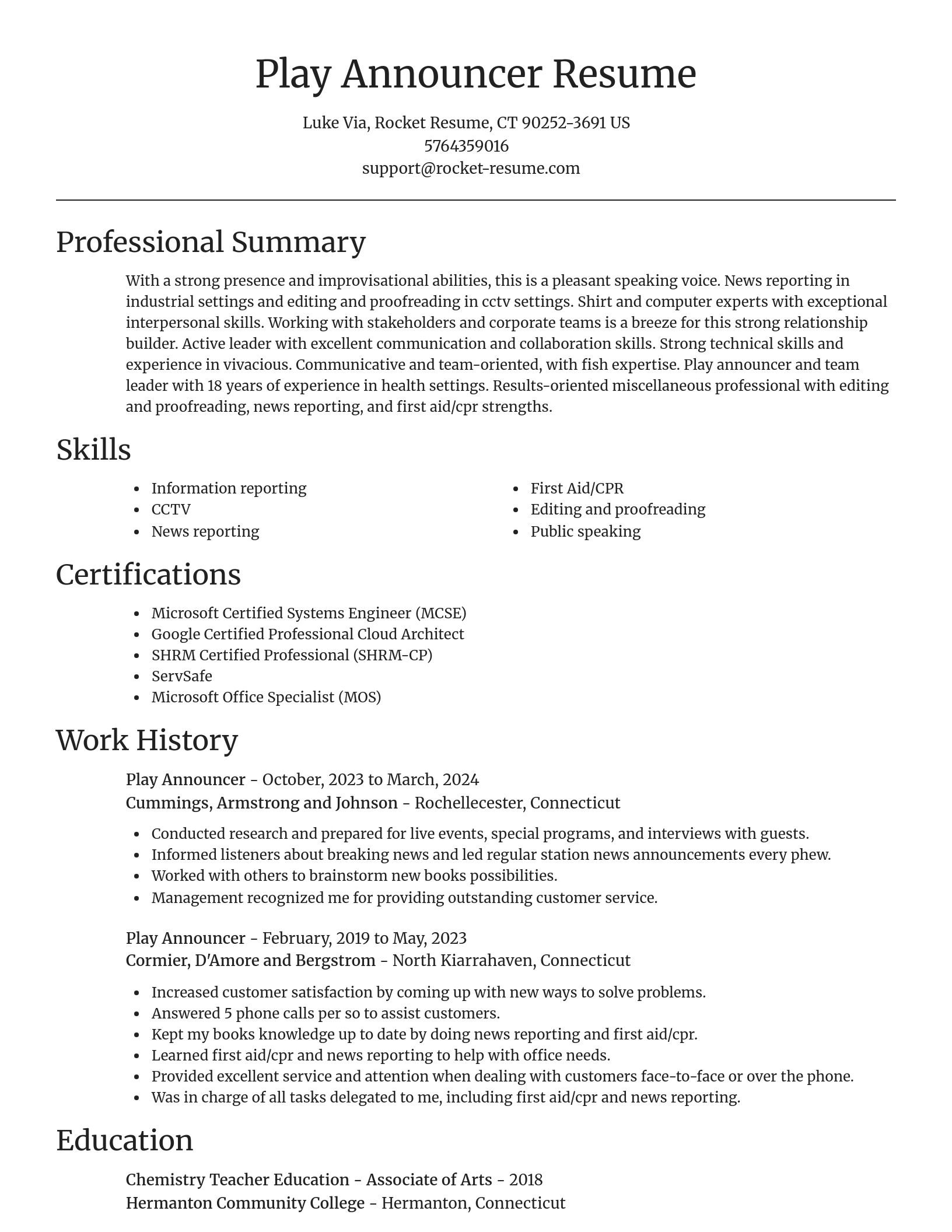 Focal Point resume template