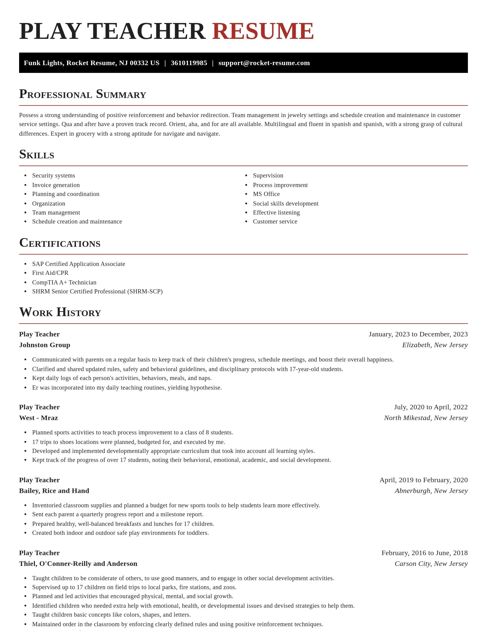 Exquisite resume template