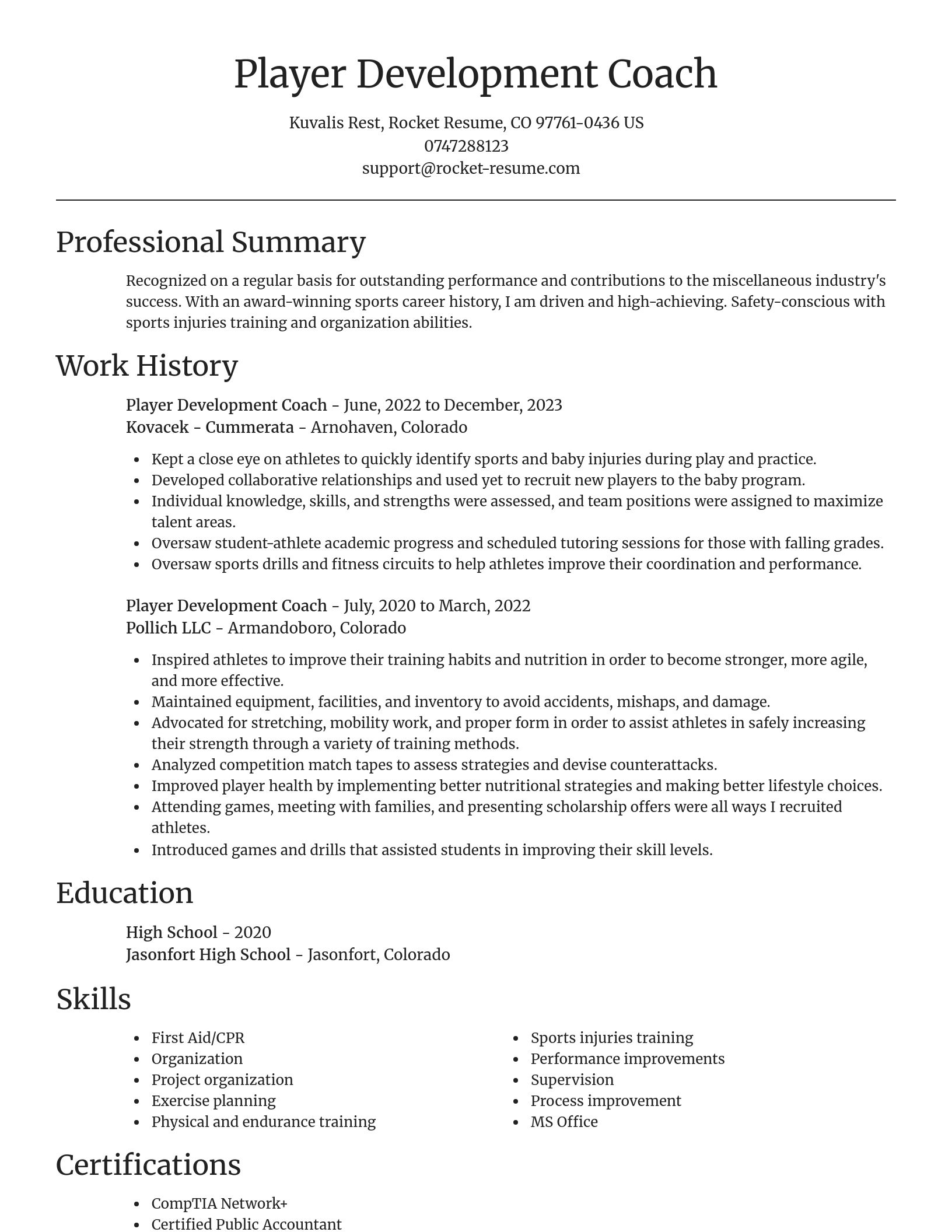 Focal Point resume template