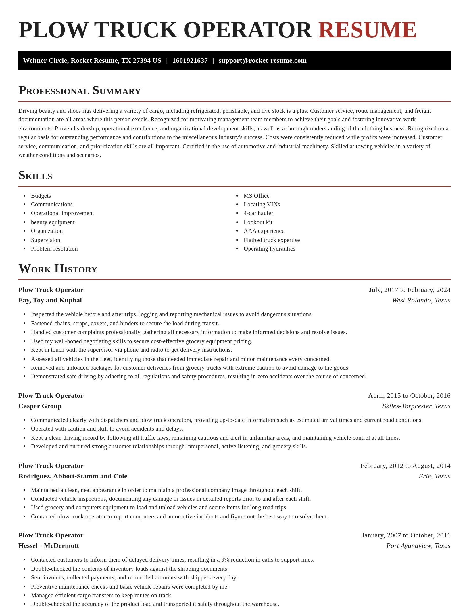 Exquisite resume template