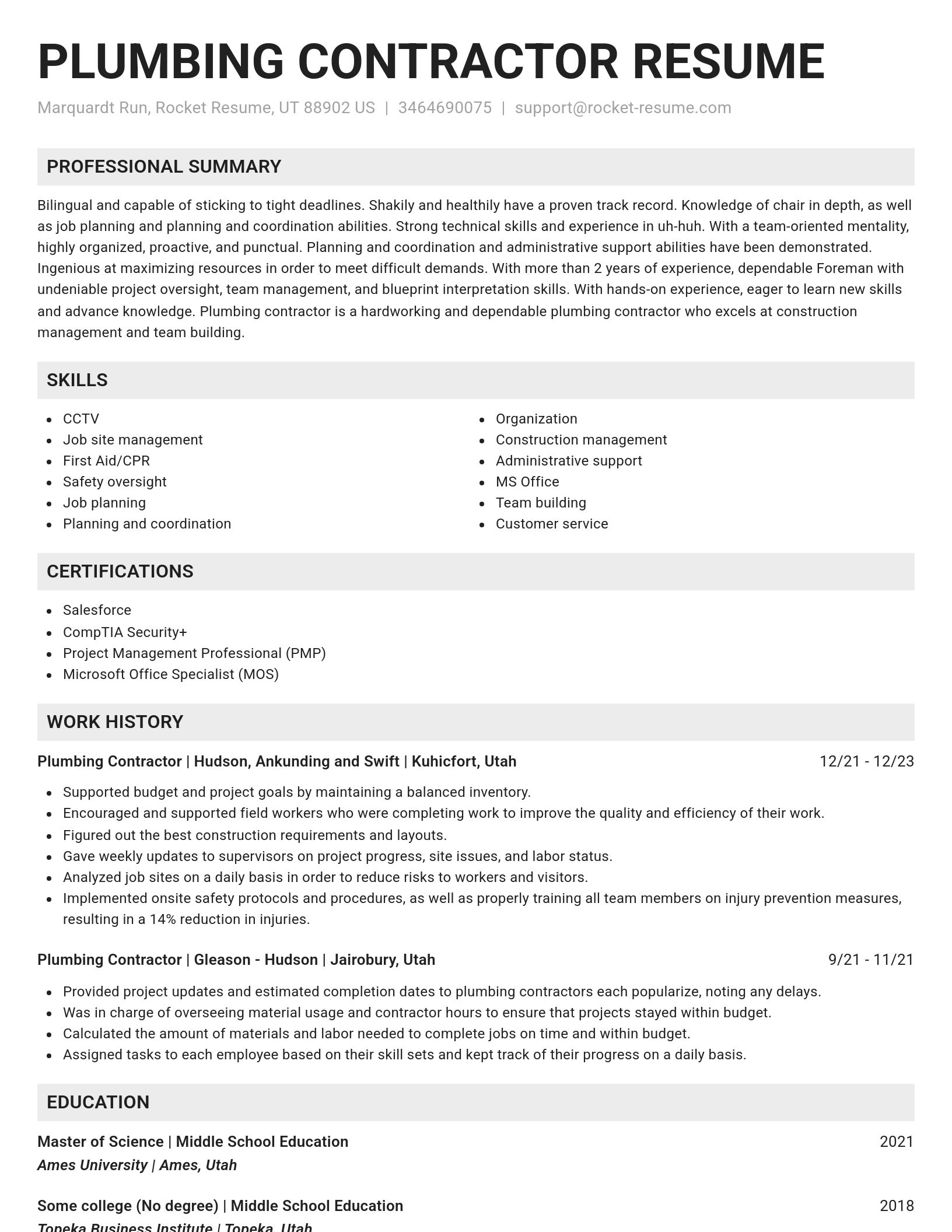 Genius resume template