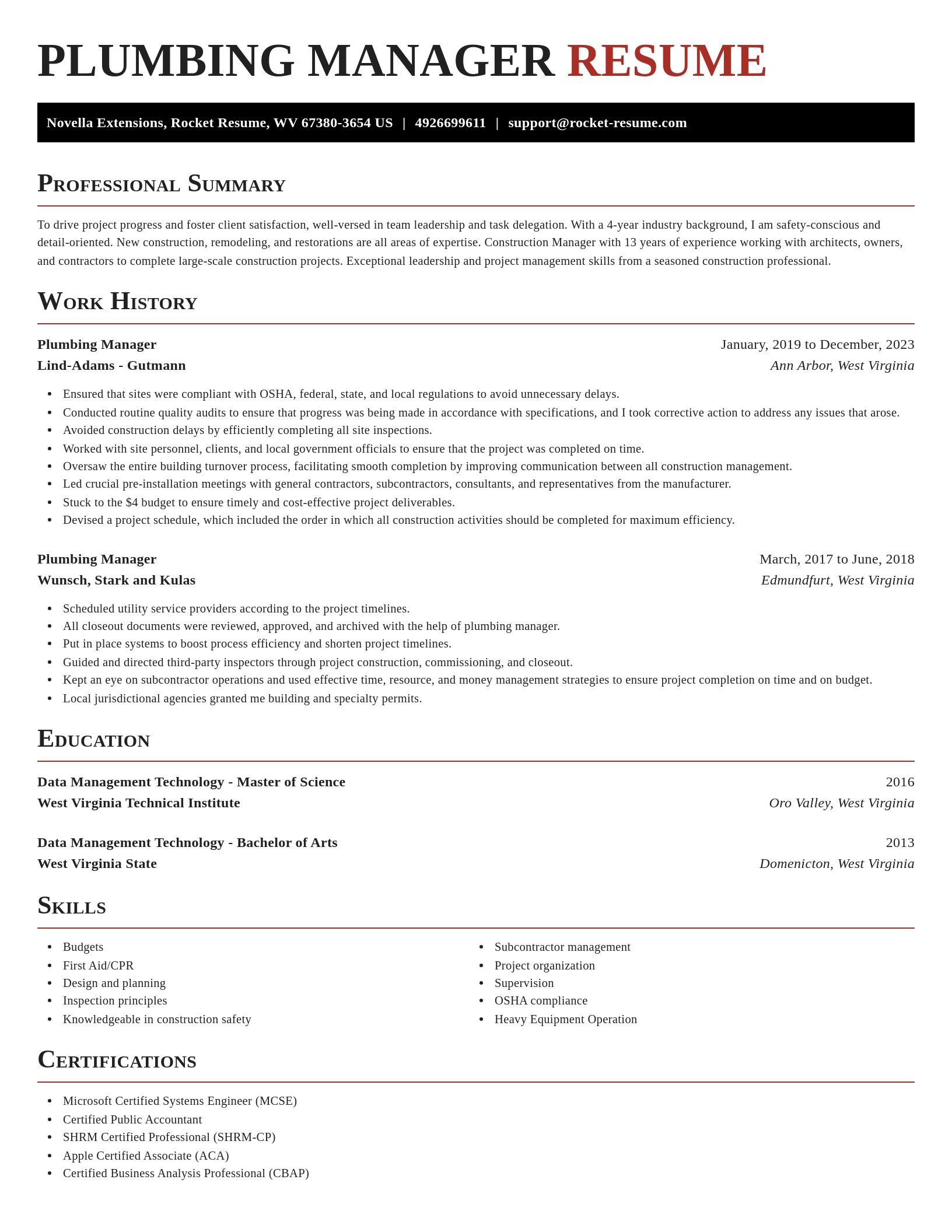 Exquisite resume template
