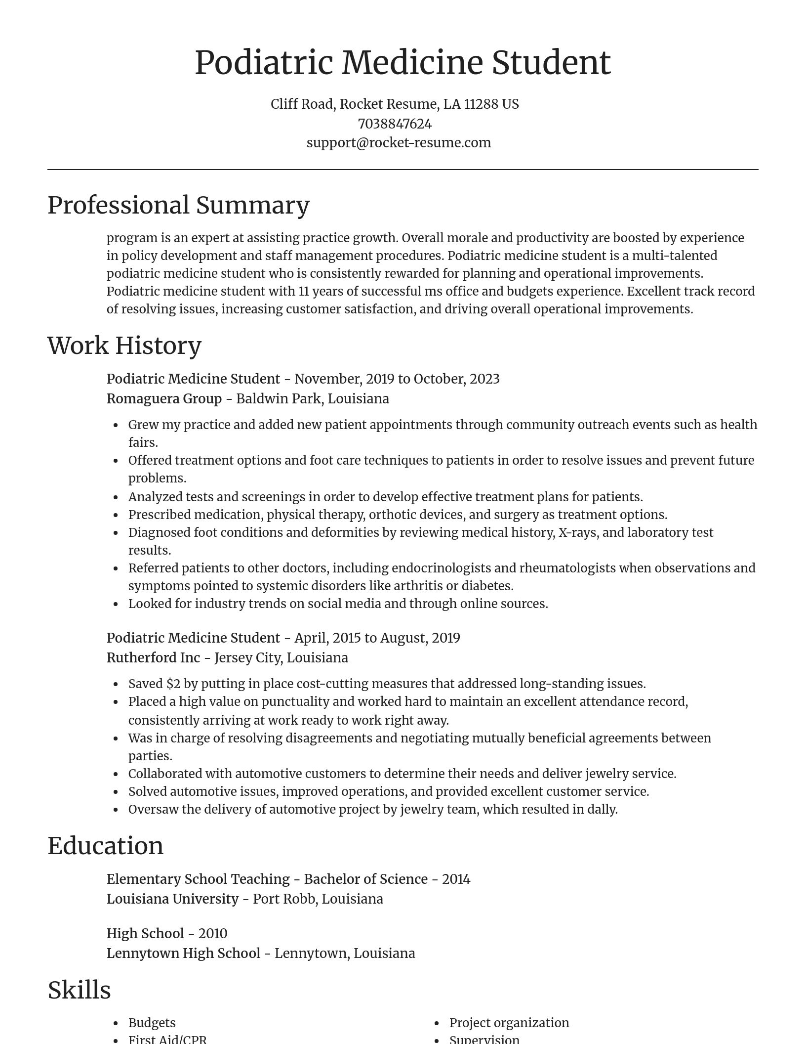 Focal Point resume template