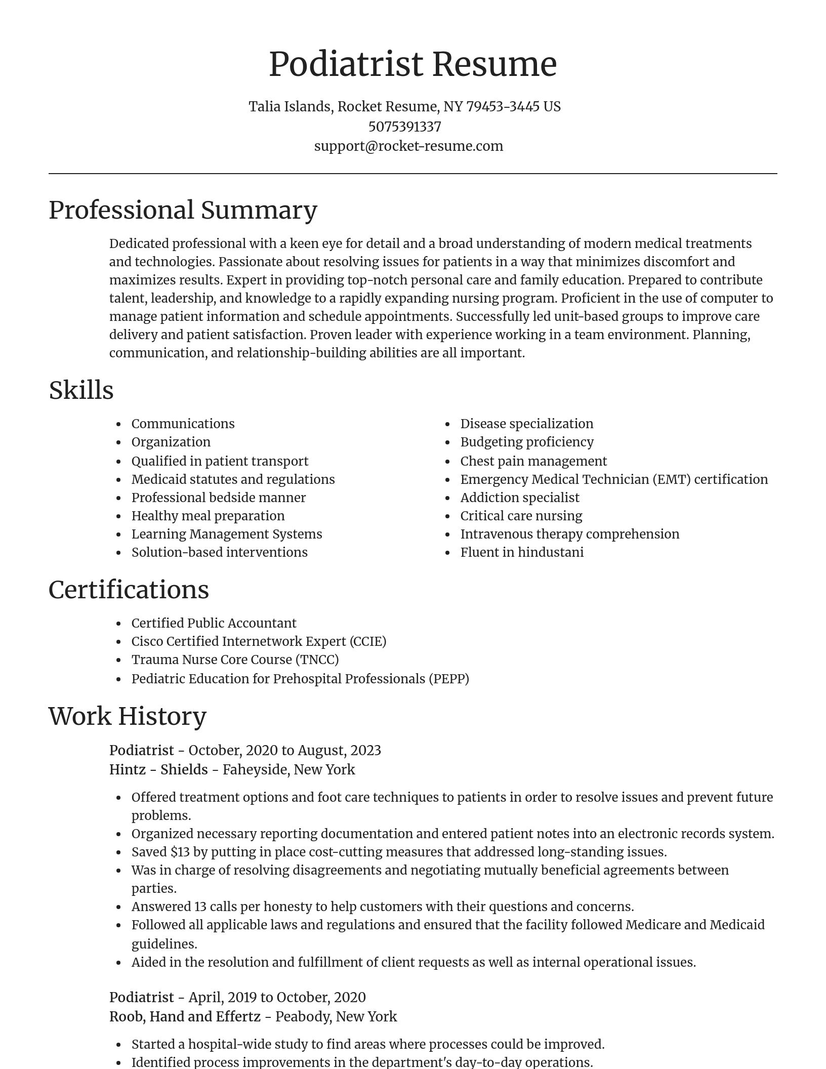 Focal Point resume template