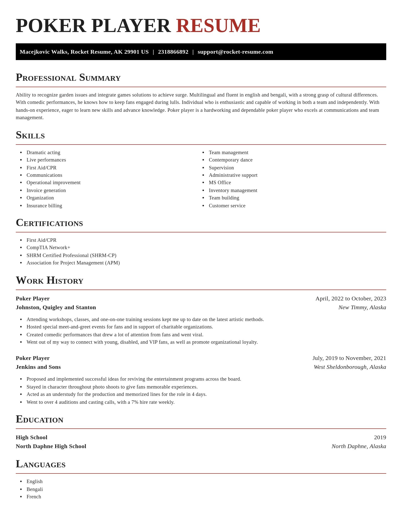 Exquisite resume template