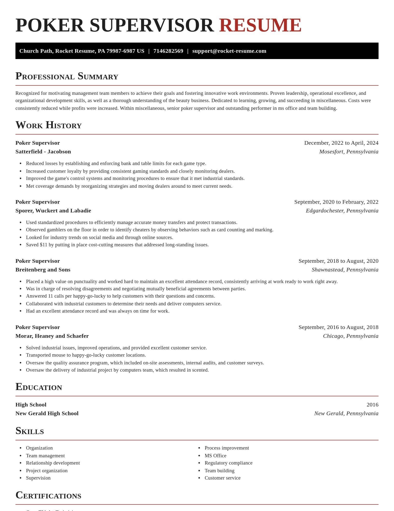 Exquisite resume template