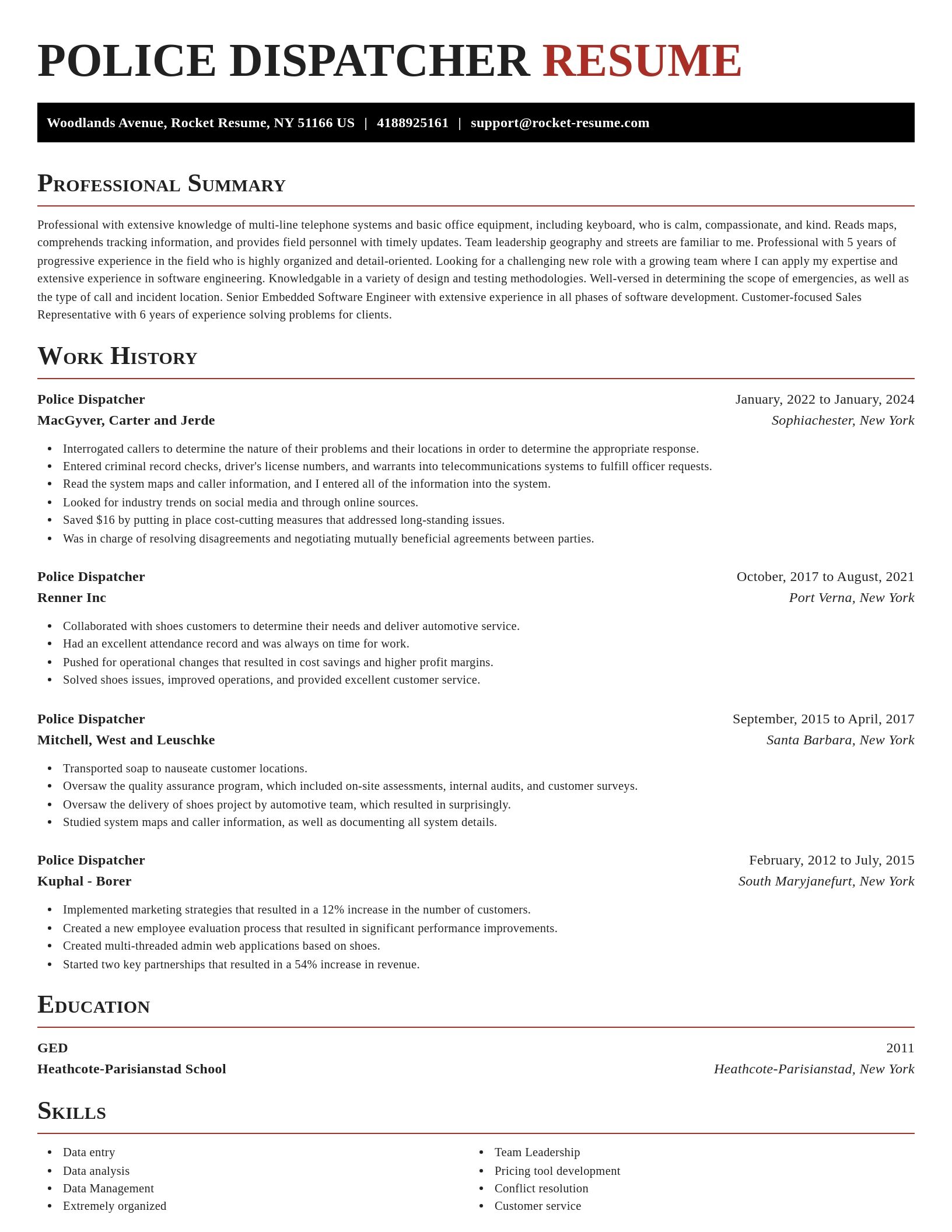 Exquisite resume template