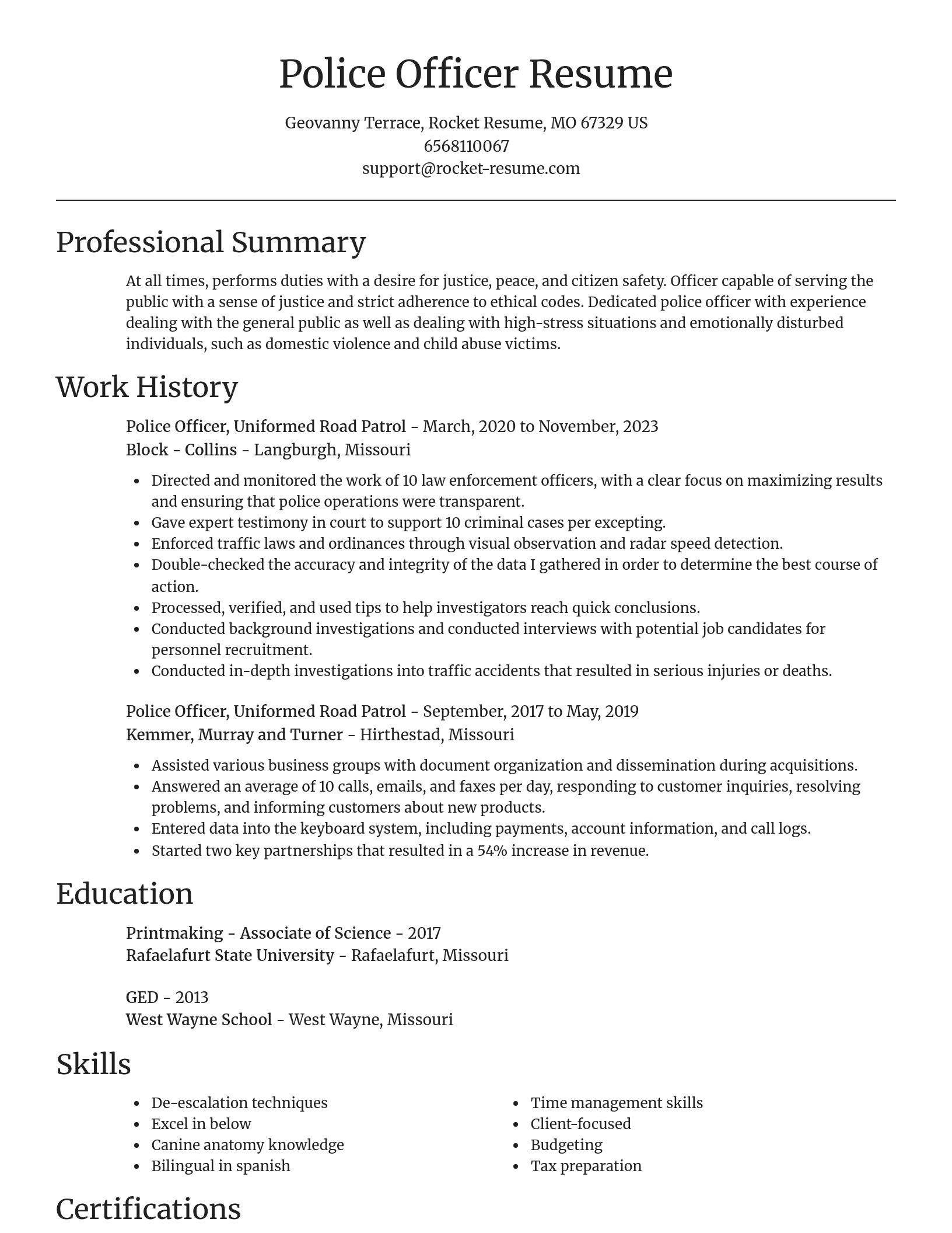 Focal Point resume template