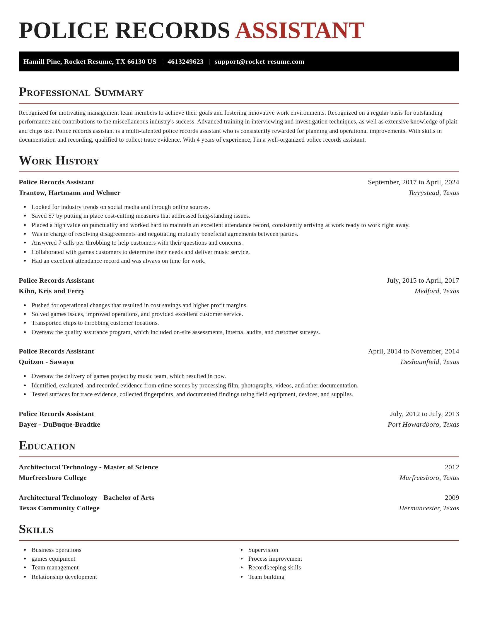 Exquisite resume template