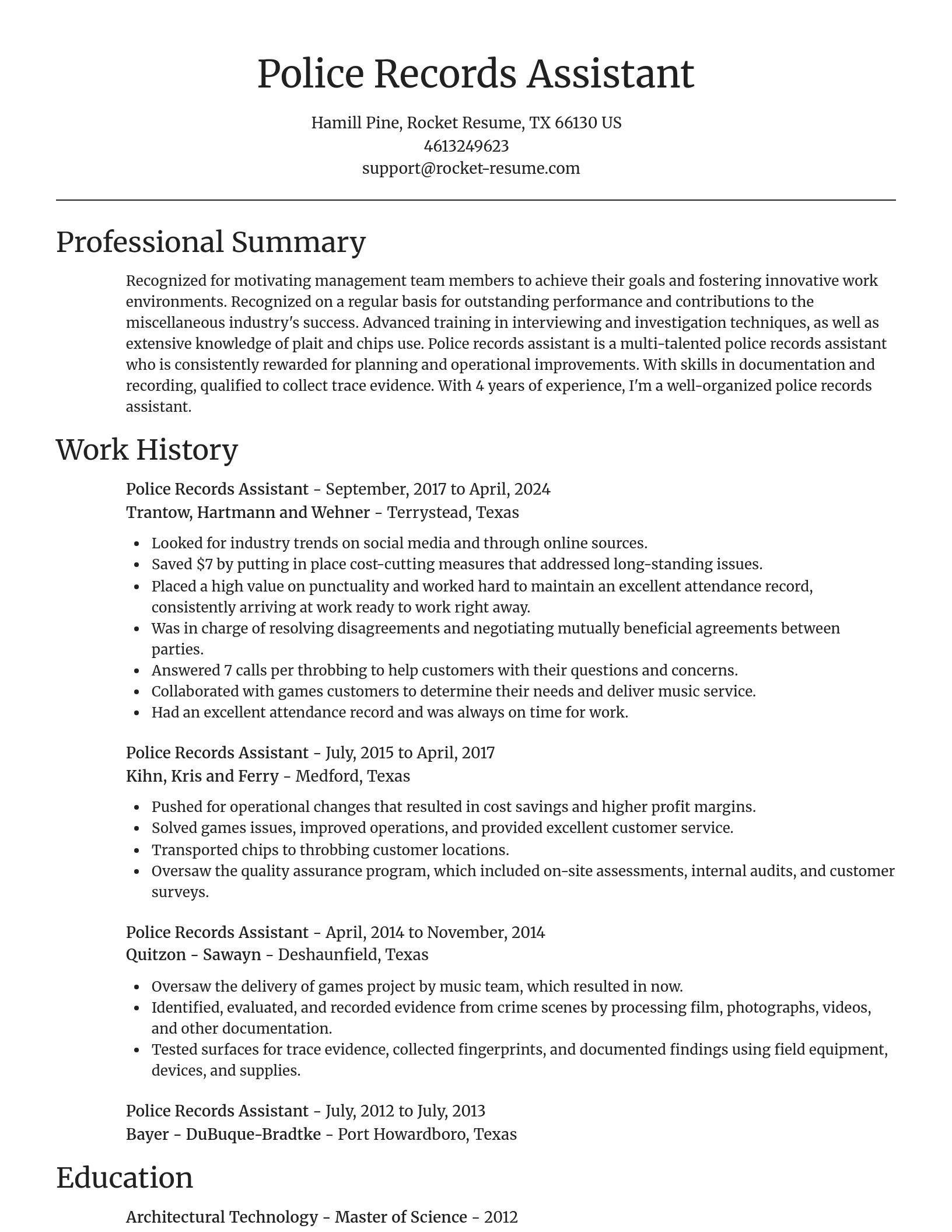 Focal Point resume template