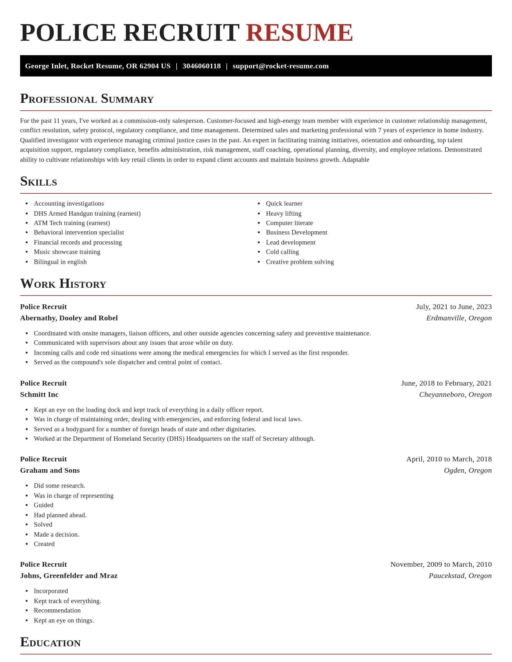 Exquisite resume template