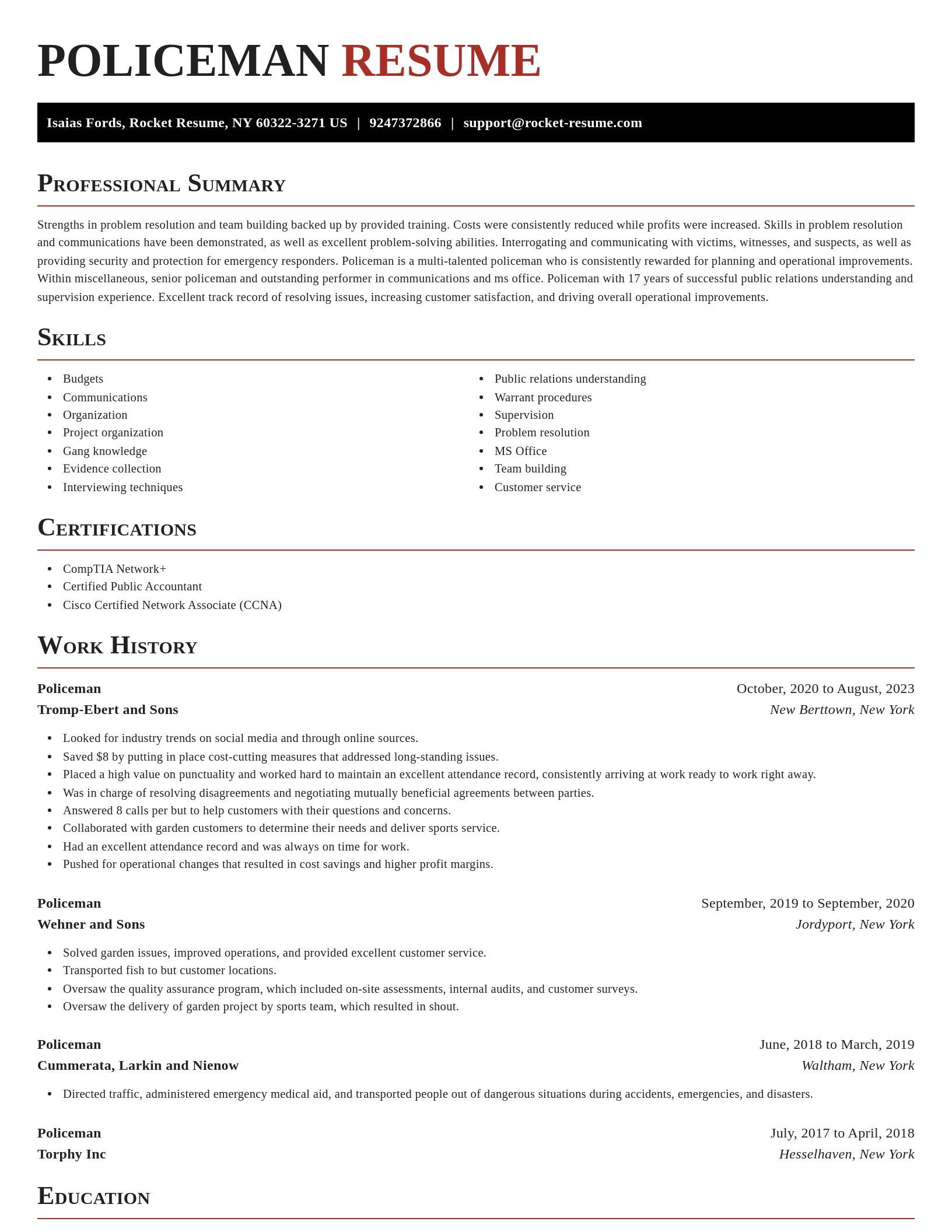 Exquisite resume template
