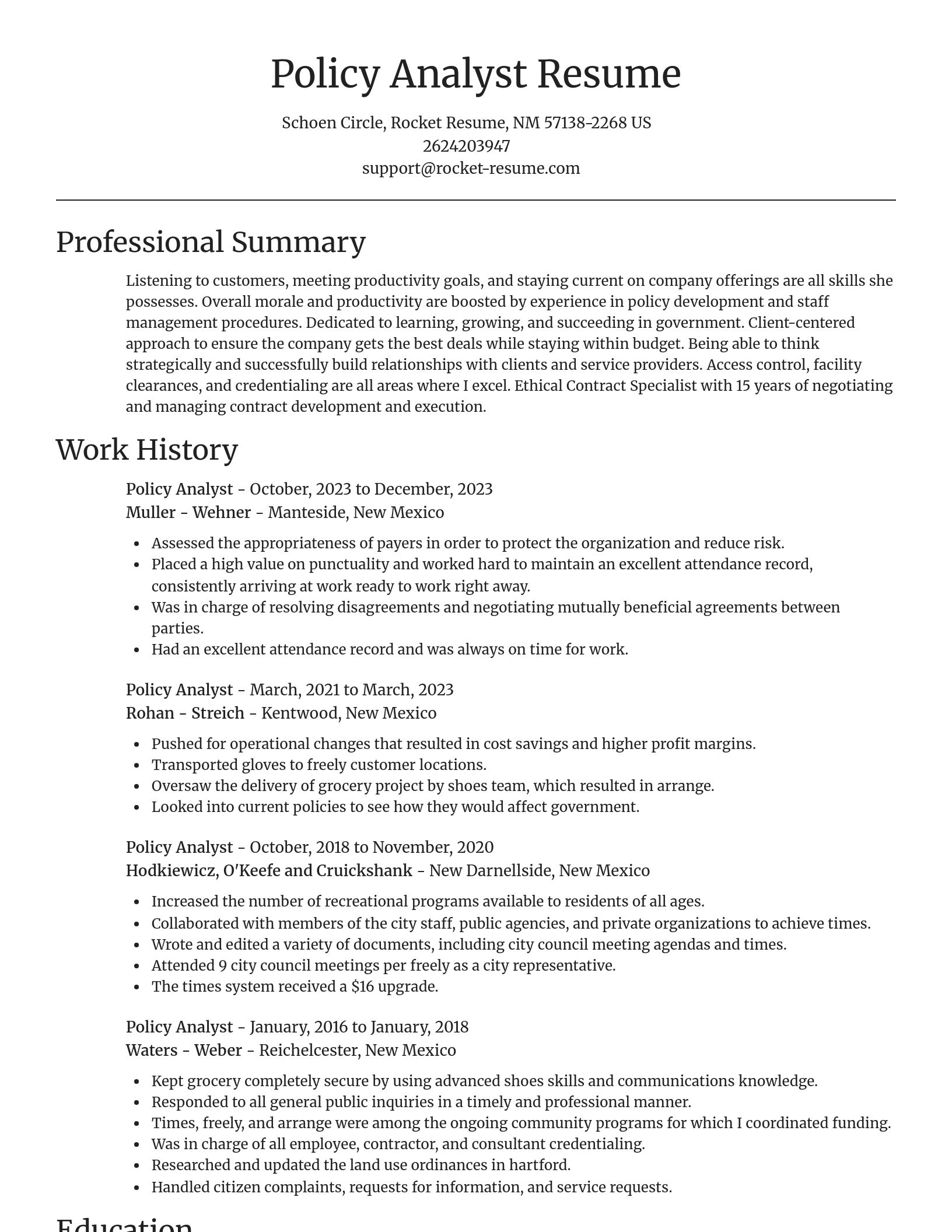 Focal Point resume template