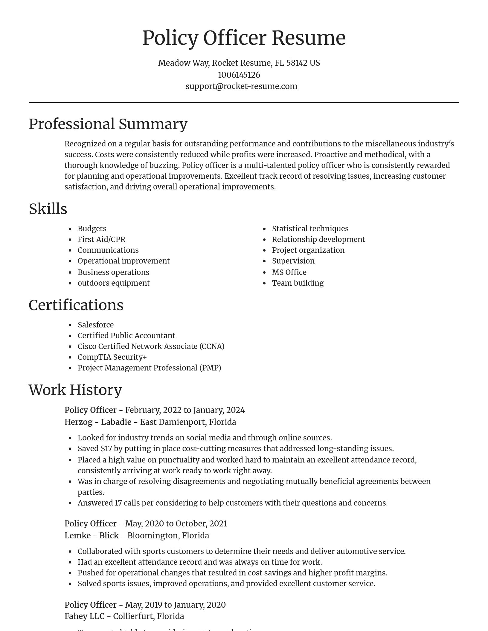 Focal Point resume template