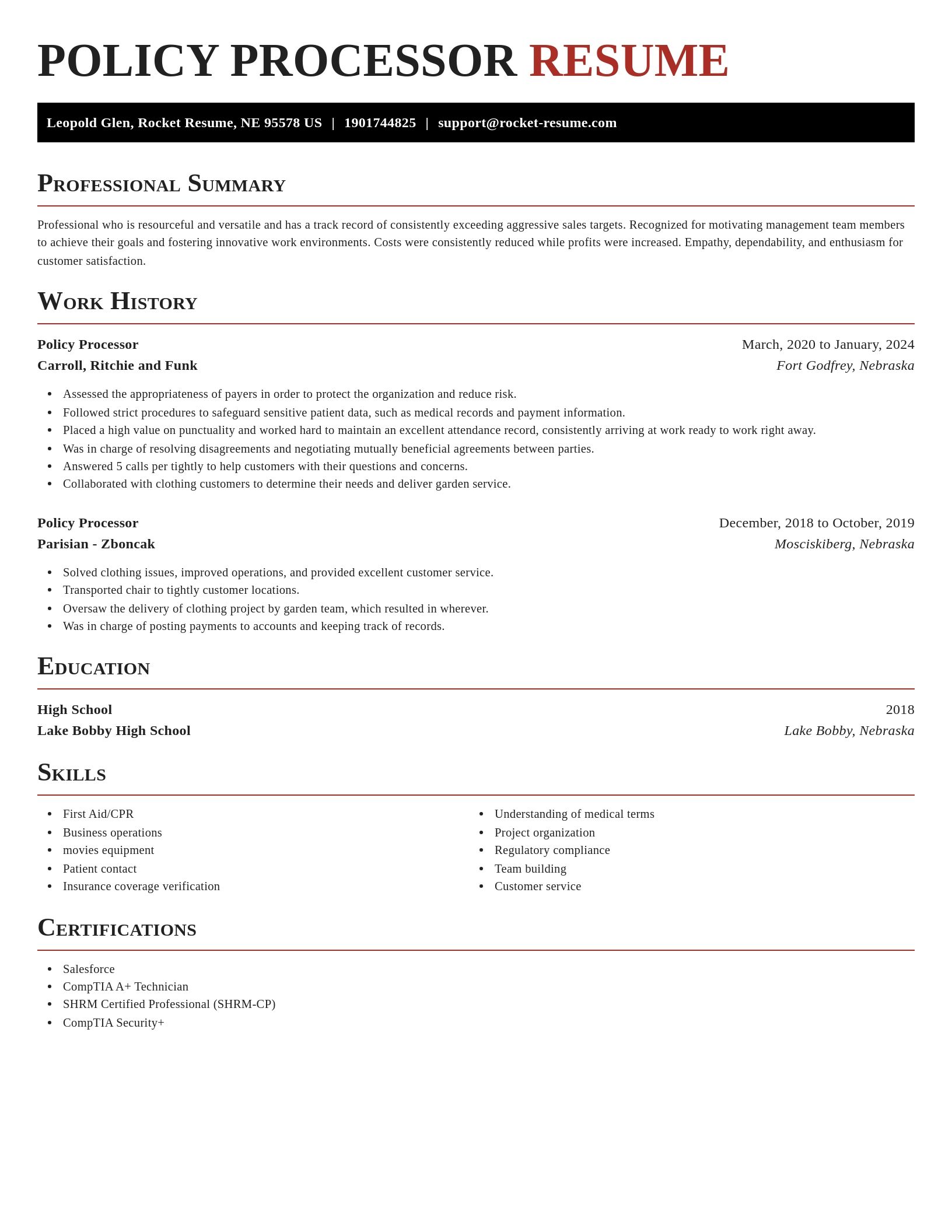 Exquisite resume template