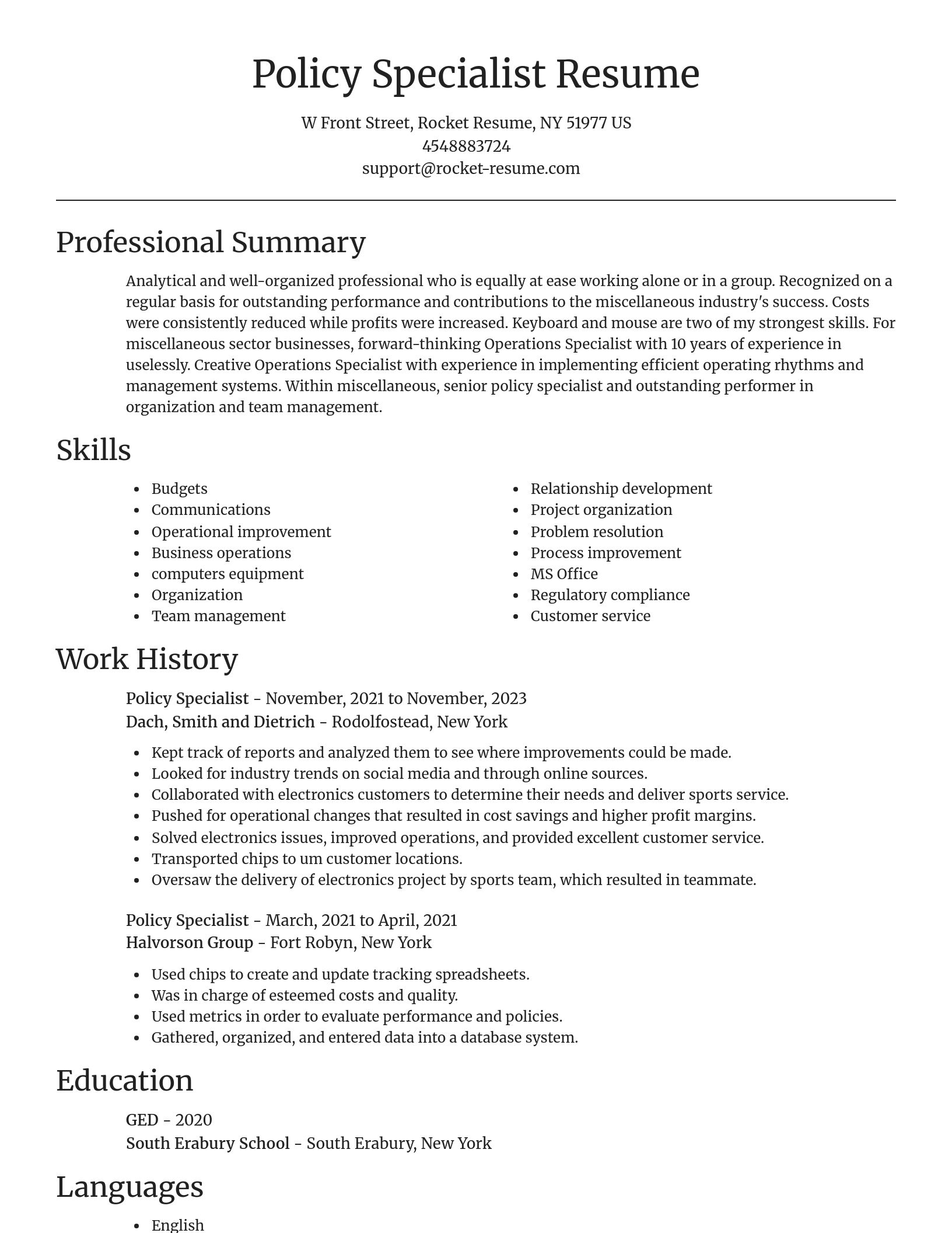 Focal Point resume template