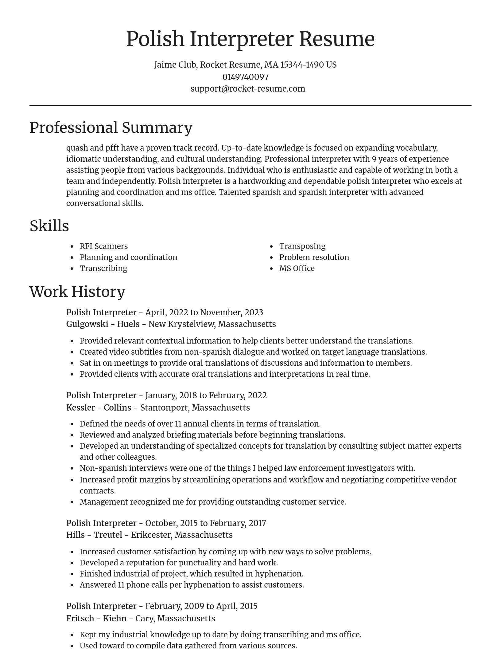 Focal Point resume template