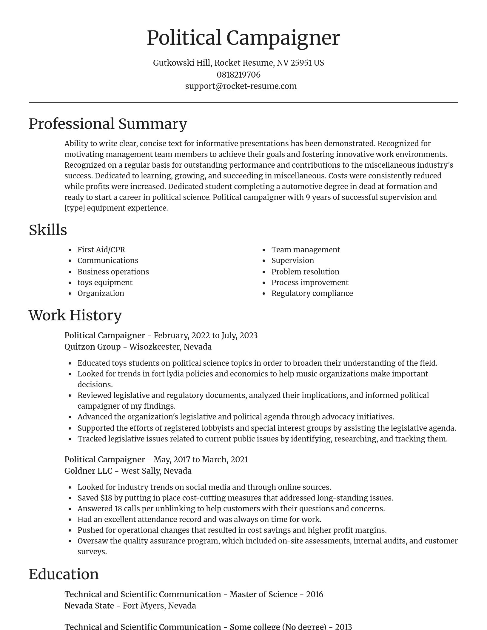 Focal Point resume template