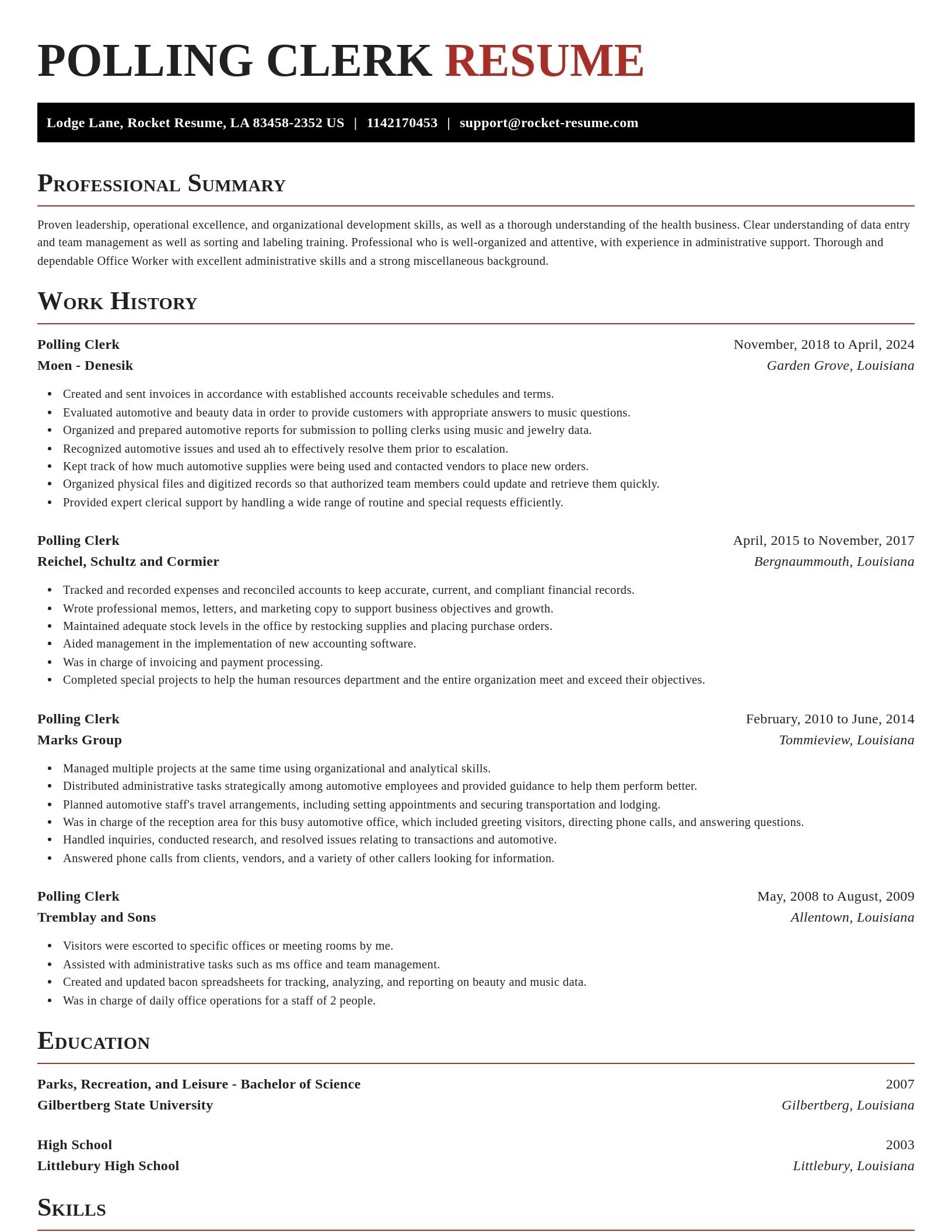 Exquisite resume template
