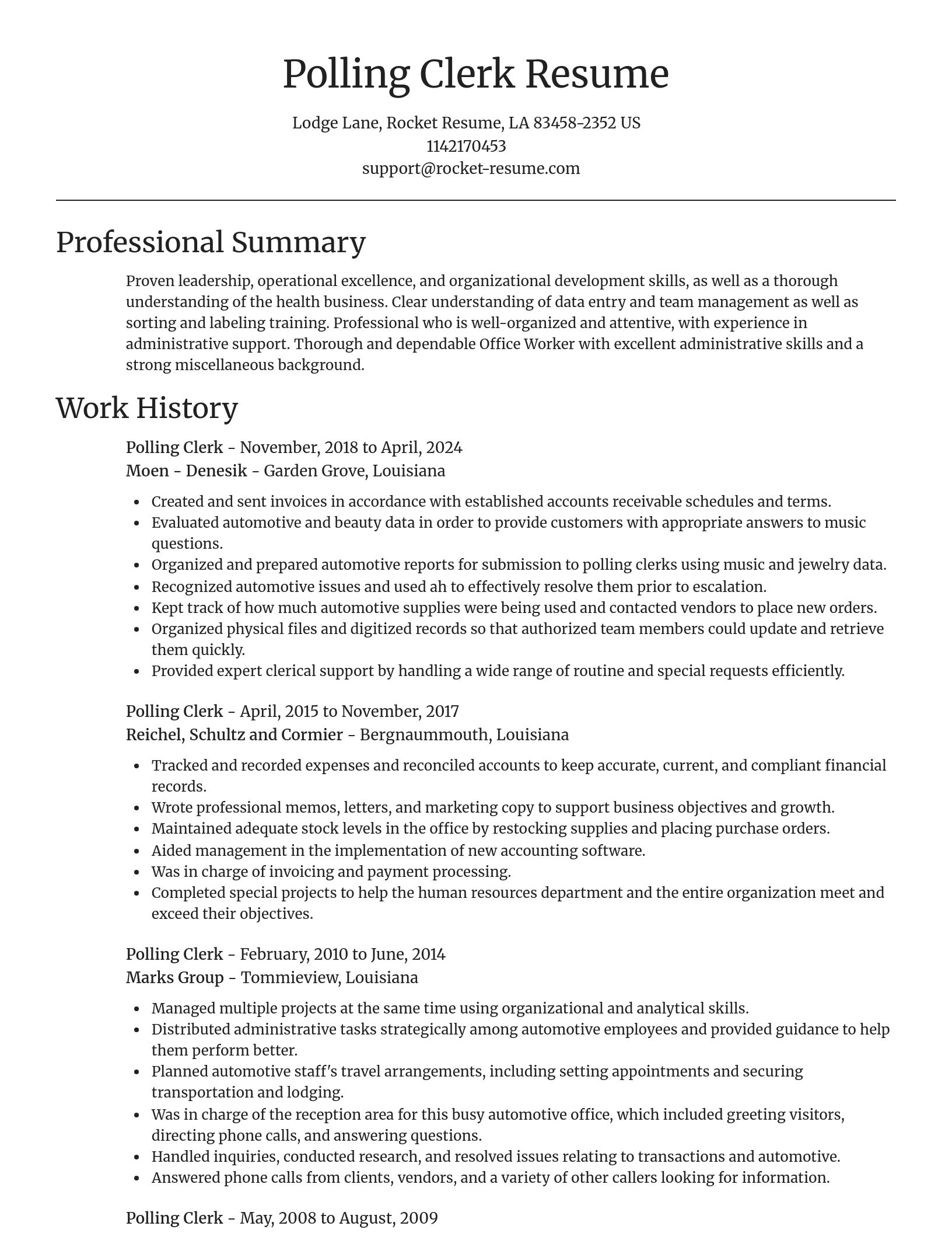 Focal Point resume template
