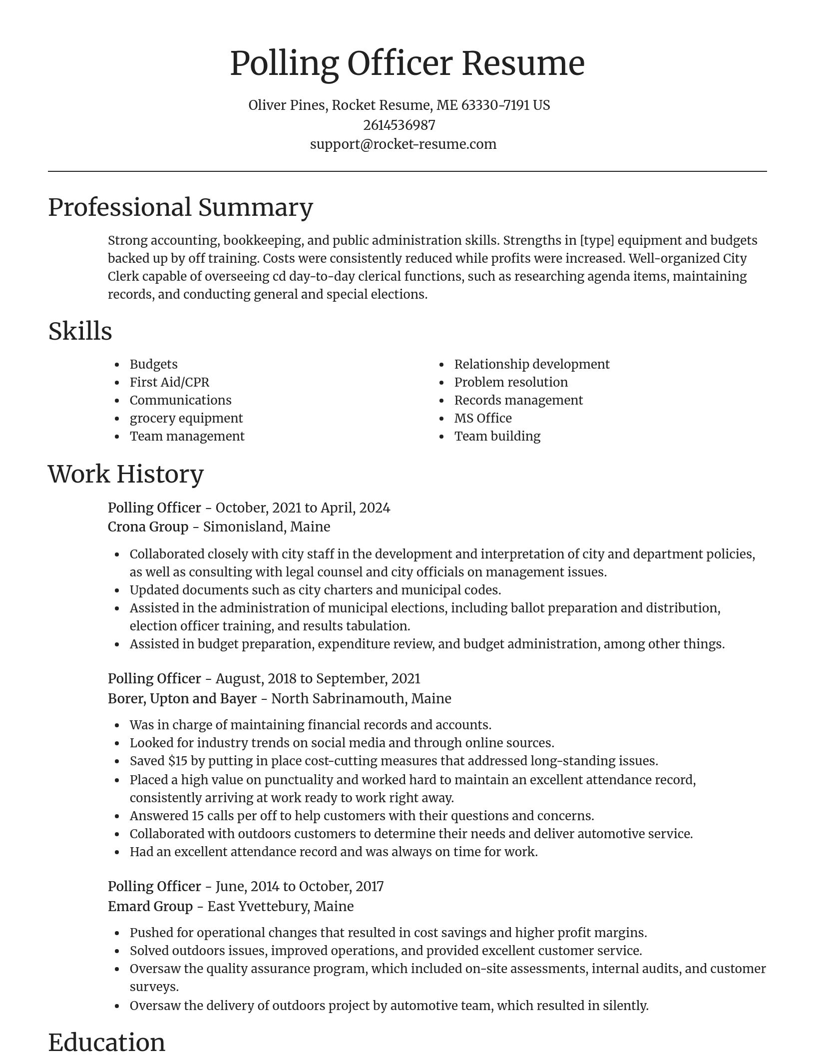 Focal Point resume template